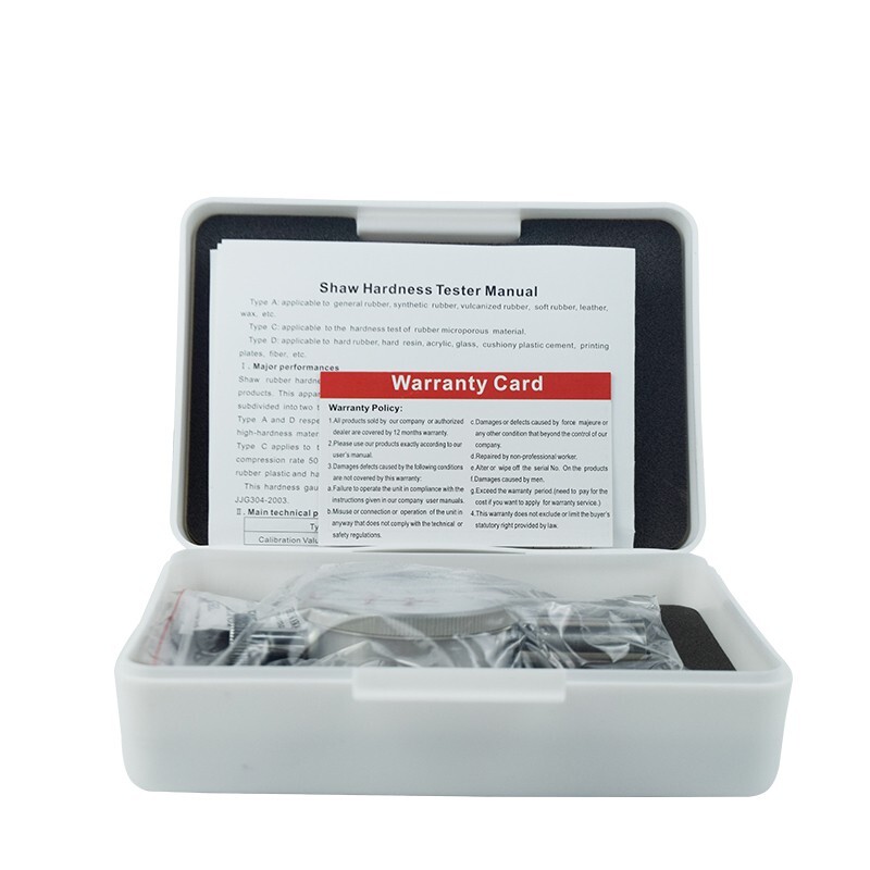Shore D Hardness Tester for Thermos Plastic Rubber Printing Plate Fibred 20-90HD