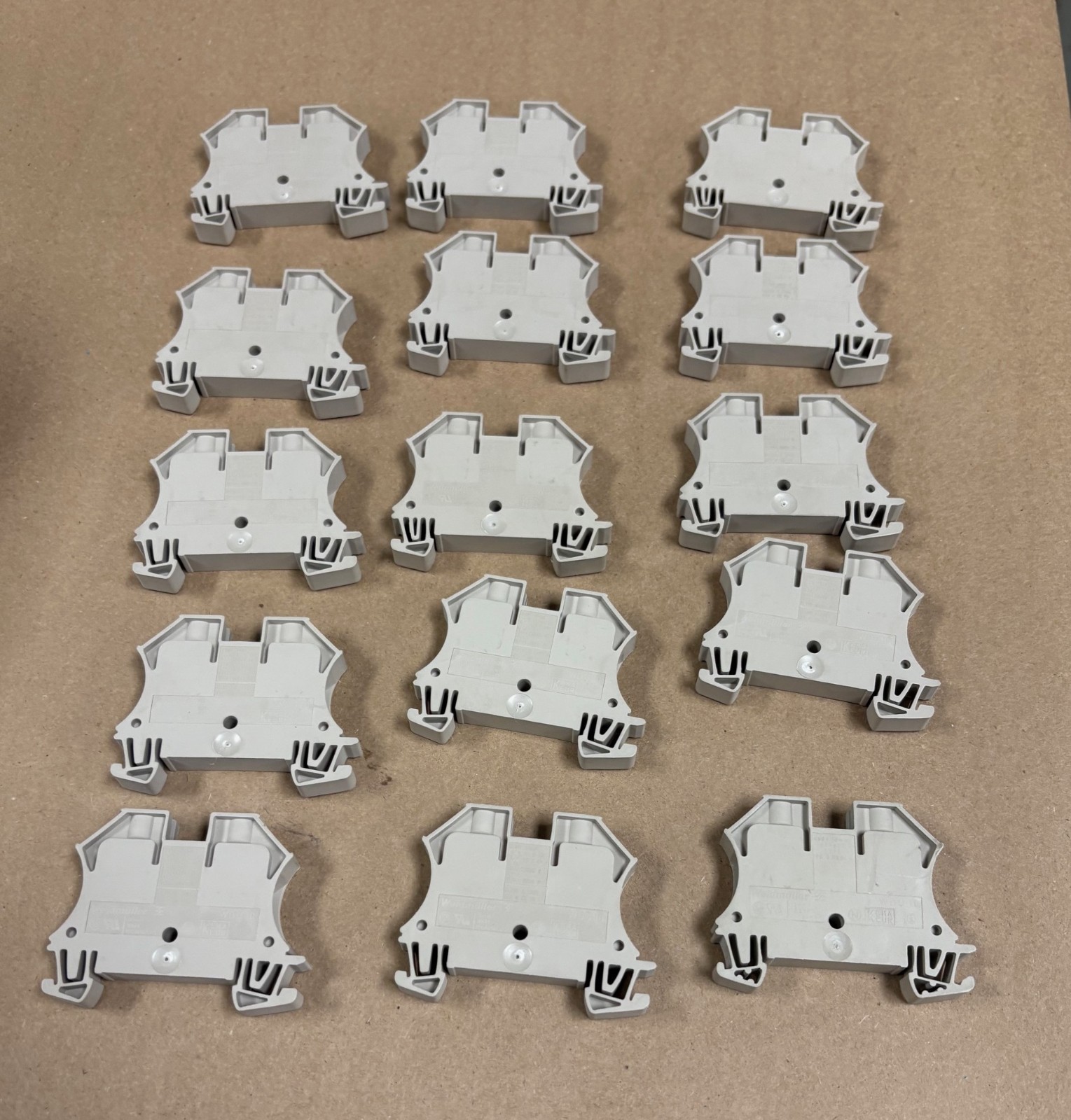 WEIDMULLER WDU 10 BEIGE TERMINAL BLOCKS LOT OF 15 NEW NO PKG