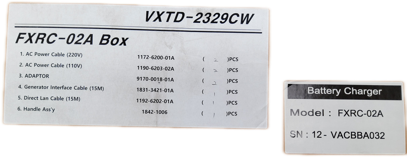 VIEWORKS VIVIX-S FXRC-02A Dual-Bay Battery Charger