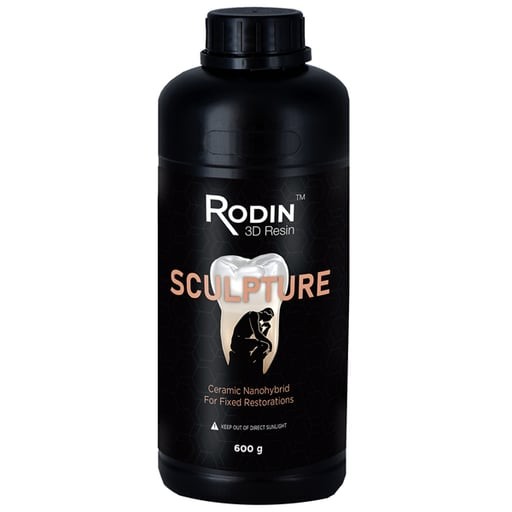 Pac-Dent 3DR-CNR-BL-600 Rodin Sculpture Printing Resin 0M3 Bleach 600gm