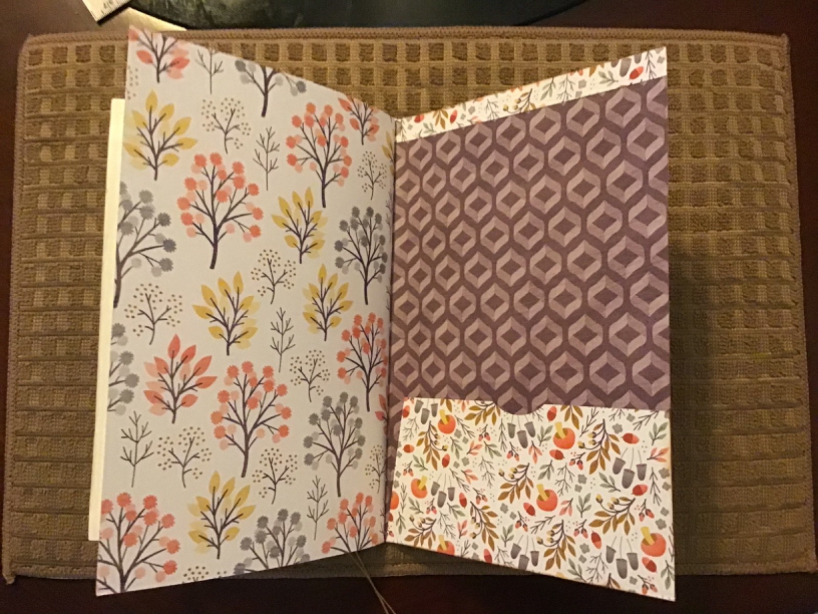 Handmade Junk Journal Naked Junk Journal 9” x 6” Mushroom Print Card Stock Cover
