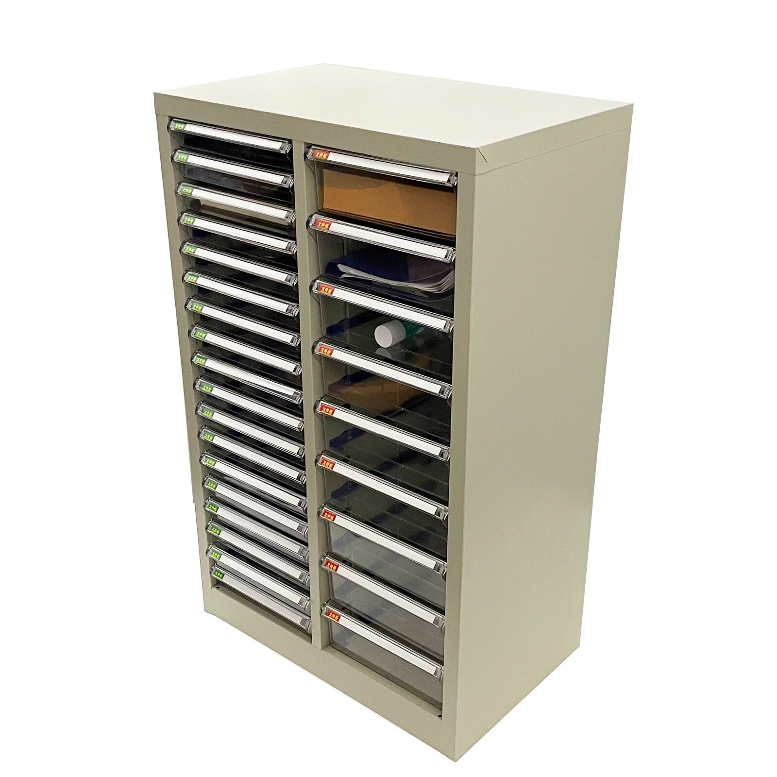 27 Drawers File Cabinet Office Storage Organizer Cabinet Medium+Large Drawer