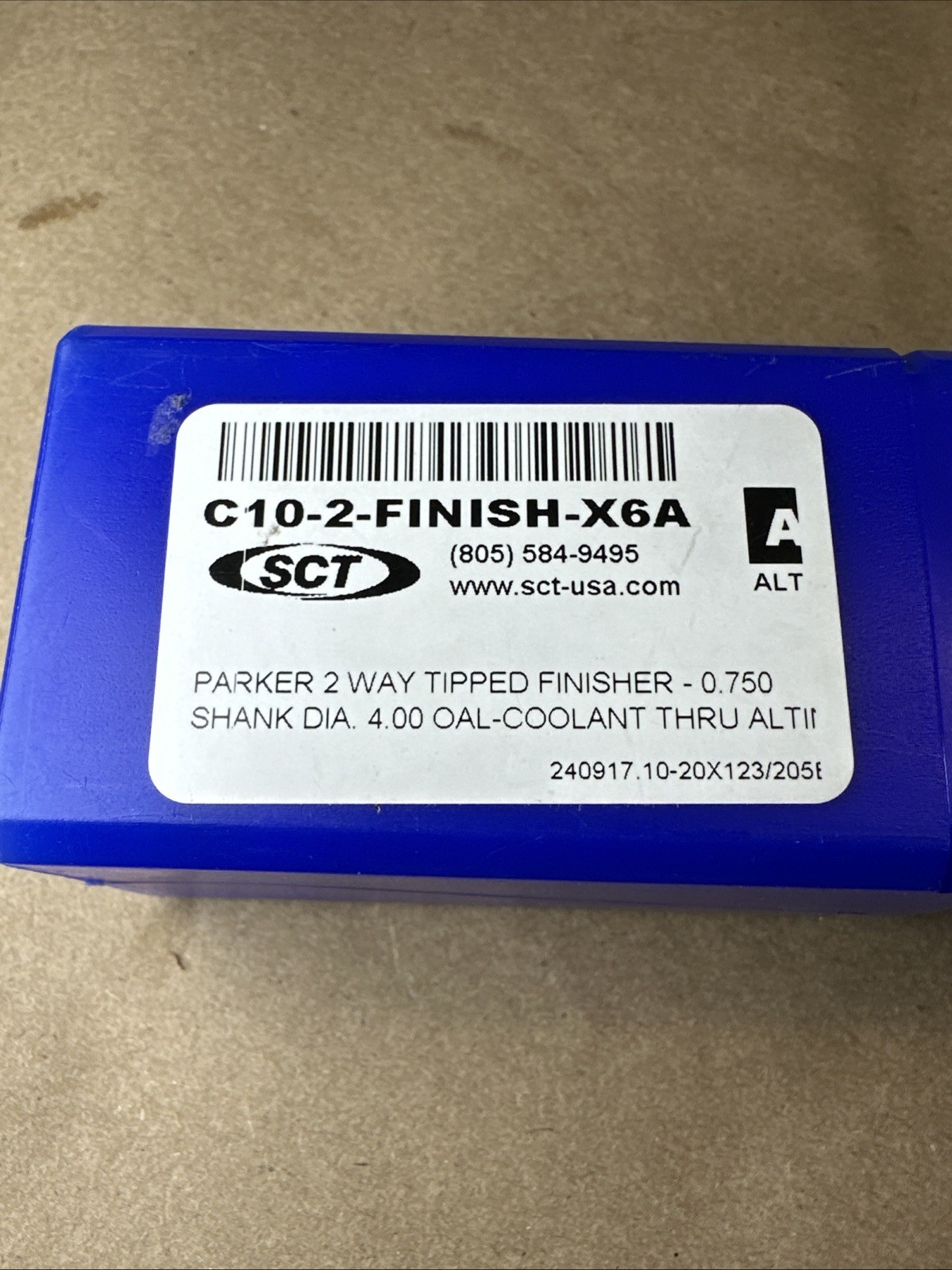 SCT C10-2-Finish-X6A Parker 2 Way Topped Finisher .750 Shank Dia 4.00 OAL Coolan