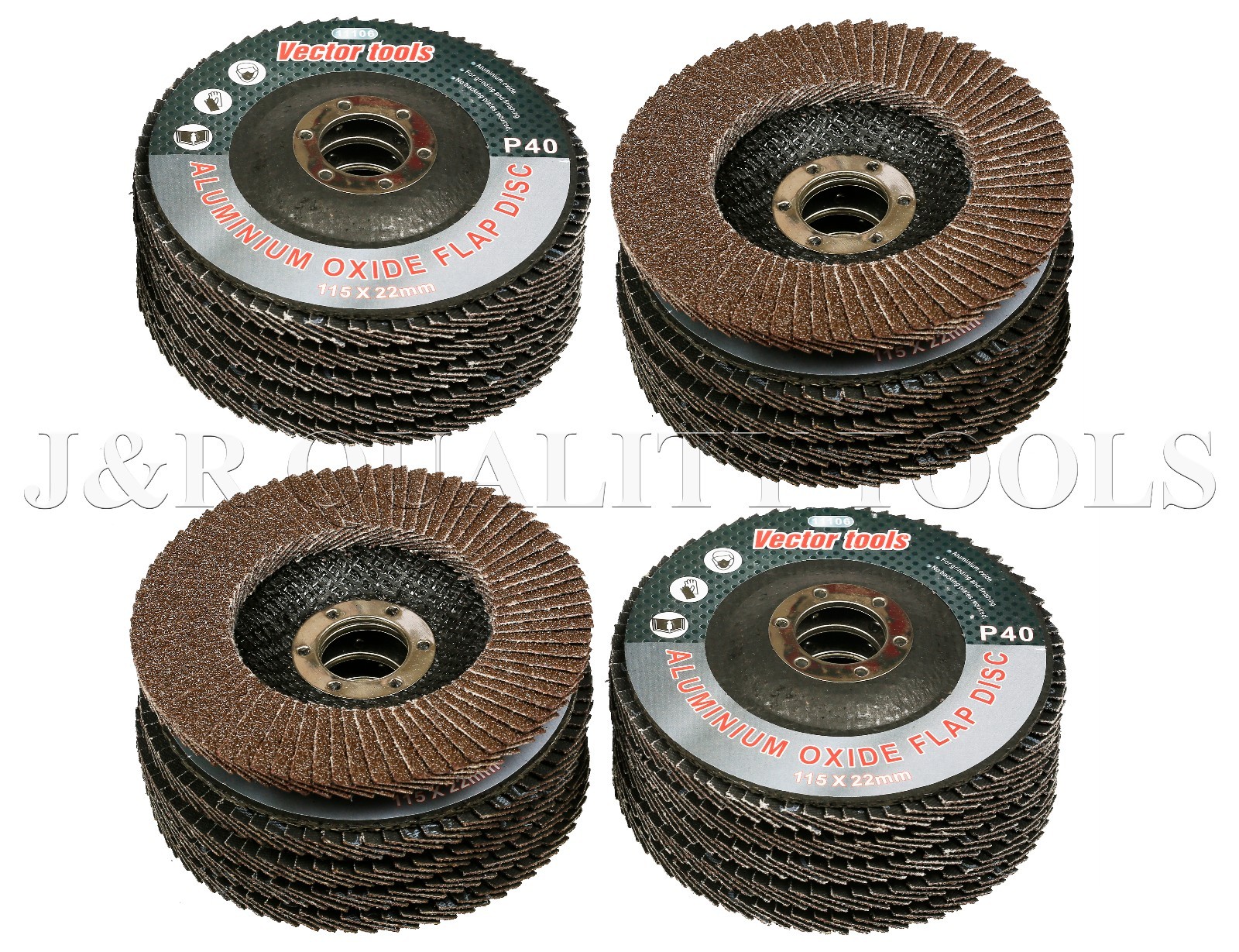 LOT OF 20 4 1/2″ X 7/8″ FLAP 80 GRIT WHEEL SANDING DISC ALUMINUM OXIDE