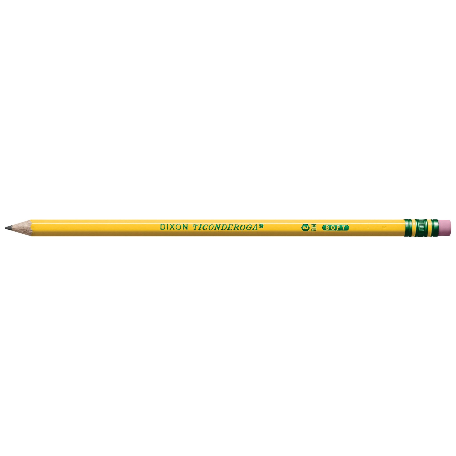 Ticonderoga Wood-Cased Pencils, Pre-Sharpened, 2 12 Count (Pack of 1), Yellow