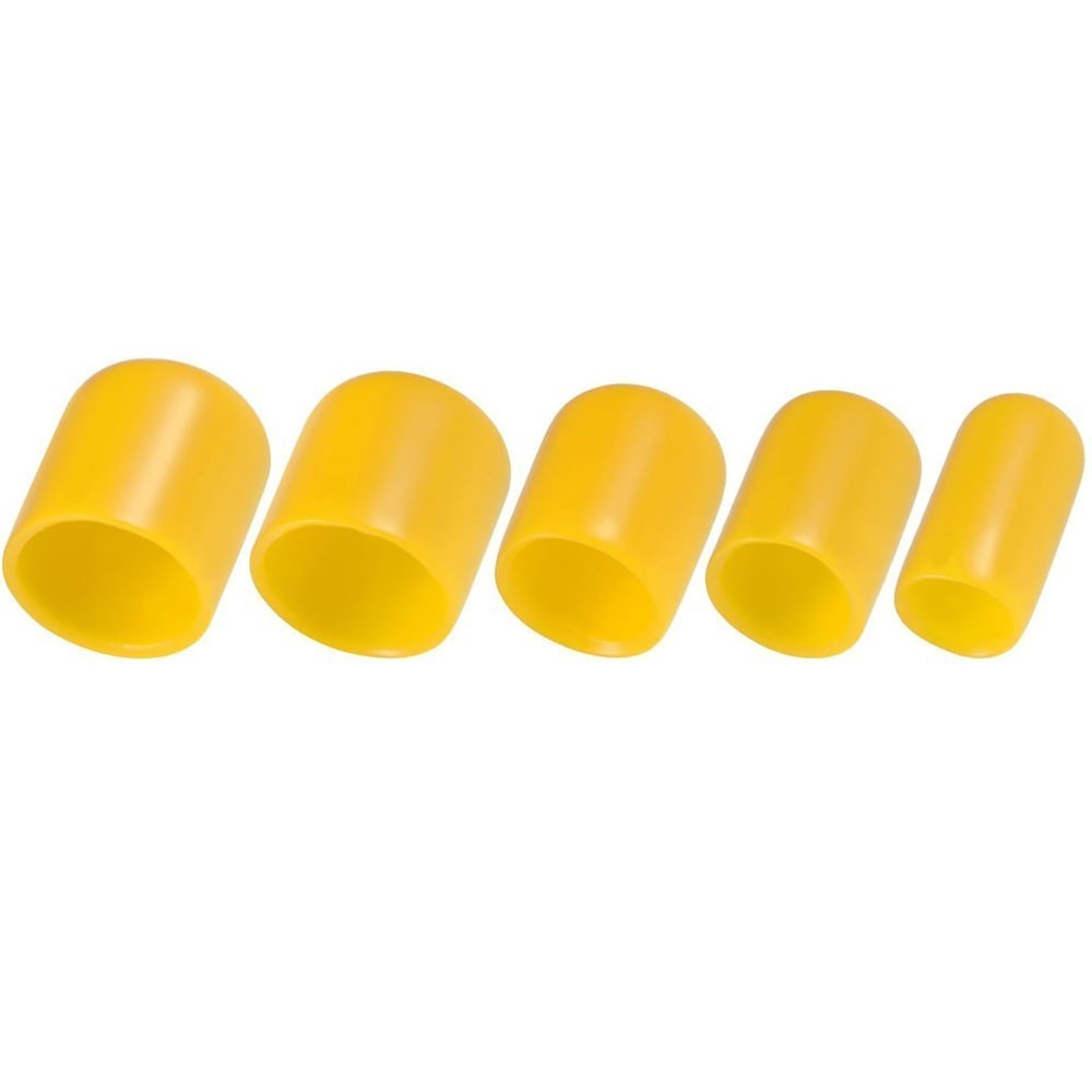 100pc Round Rubber End Cap Vinyl Cover Screws Bolts Tubes 6mm 9mm 12mm 16mm 19mm
