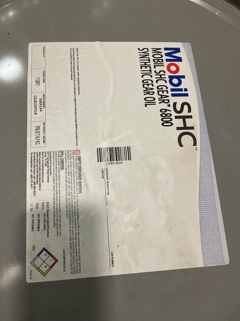 Mobil SHC 6800 Gear Oil- 55-Gallon Drum ***SALE***