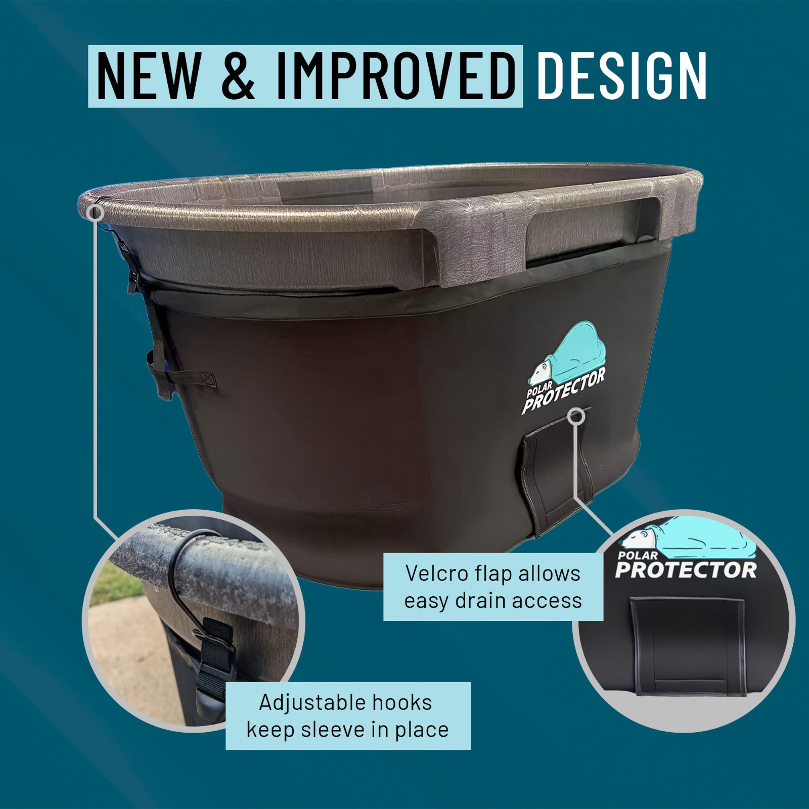 100 Gallon Oval Stock Tank Insulated 5mm Neoprene Slip Sleeve Ice Water Therapy