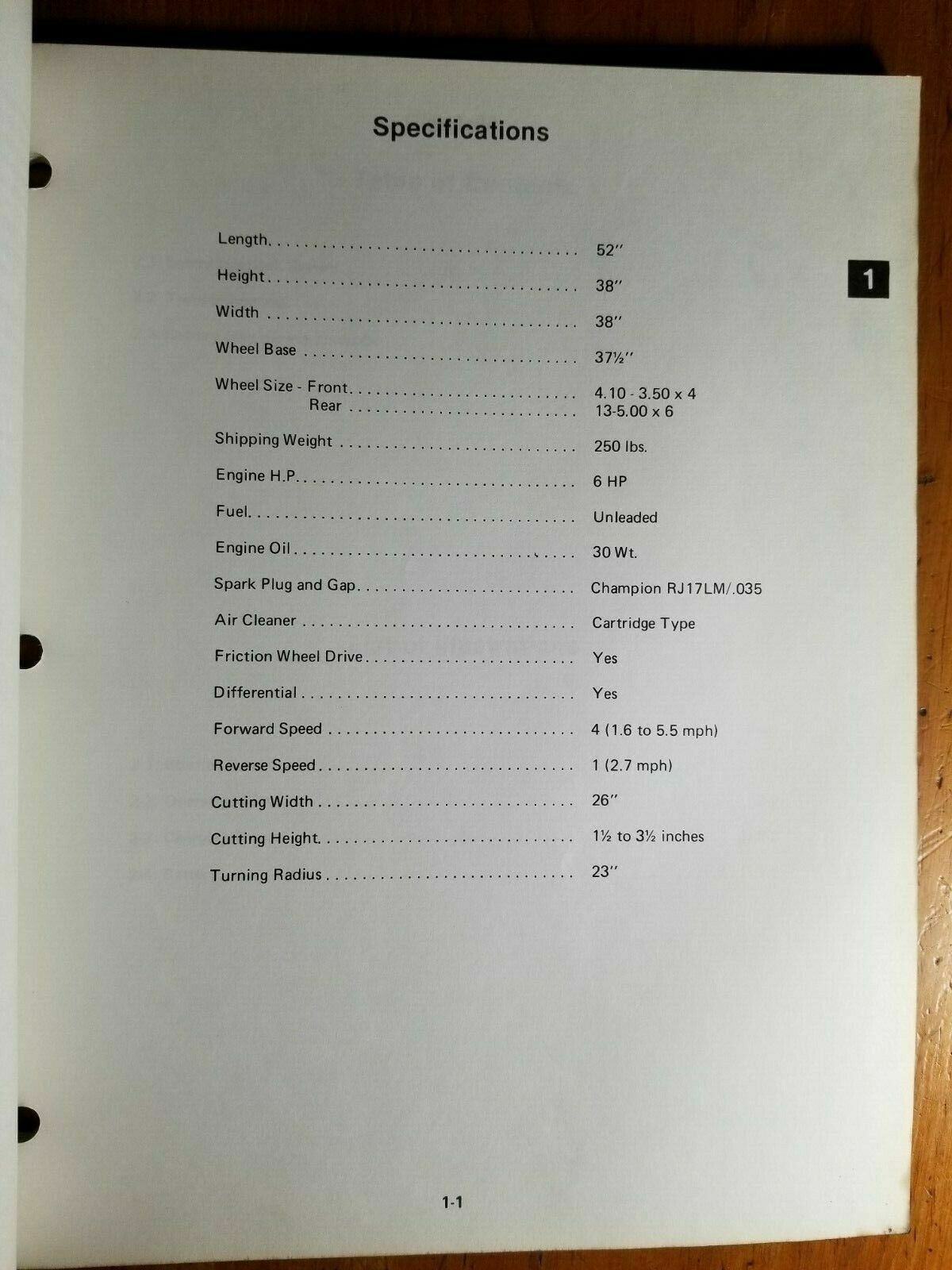 Ariens 912 Series 38″ 6 HP Riding Mower Service Repair Manual RM-912 4/86