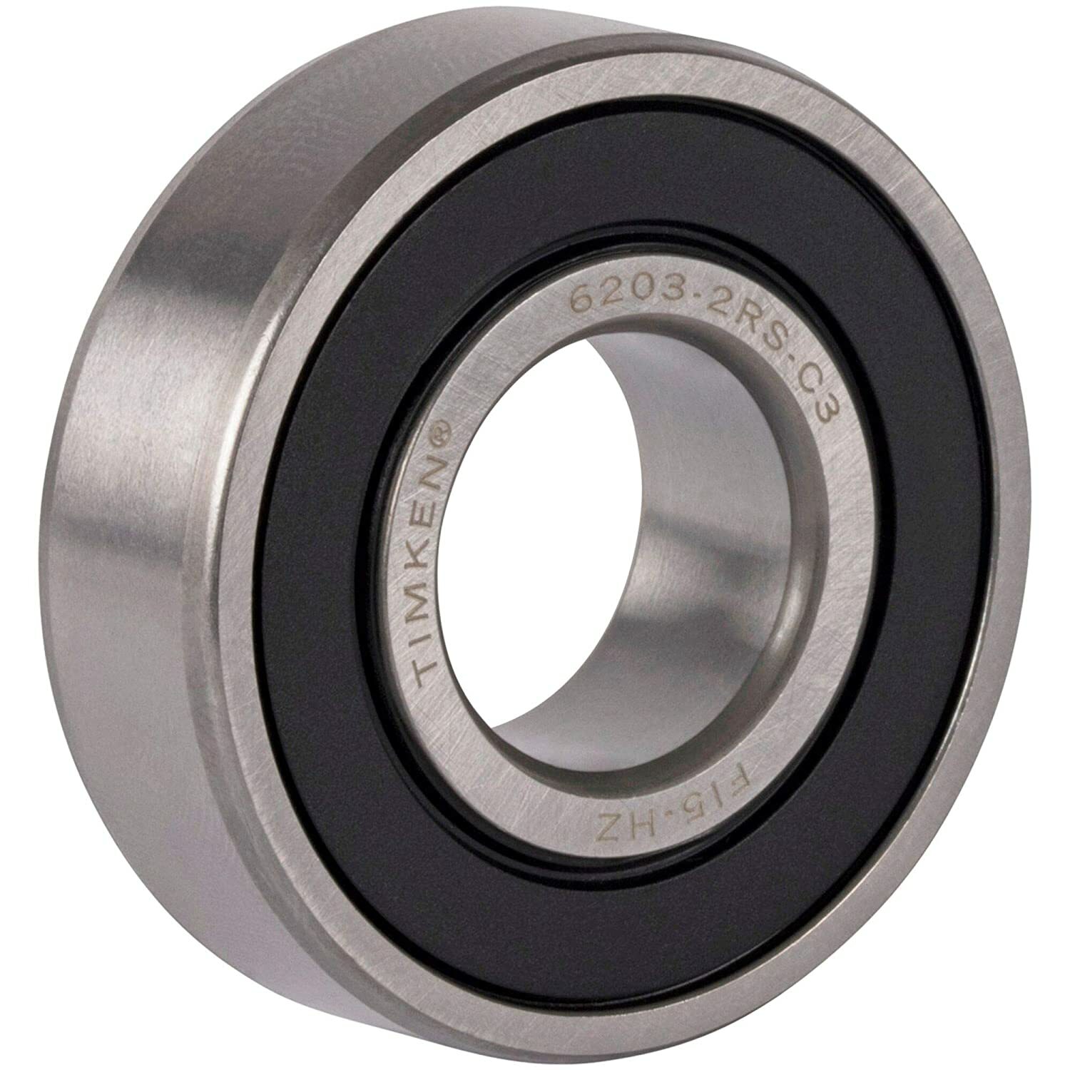 (2 PACK) TIMKEN 6203-2RS C3 6203-2RS 17X40X12MM Double Rubber Seal Ball Bearings