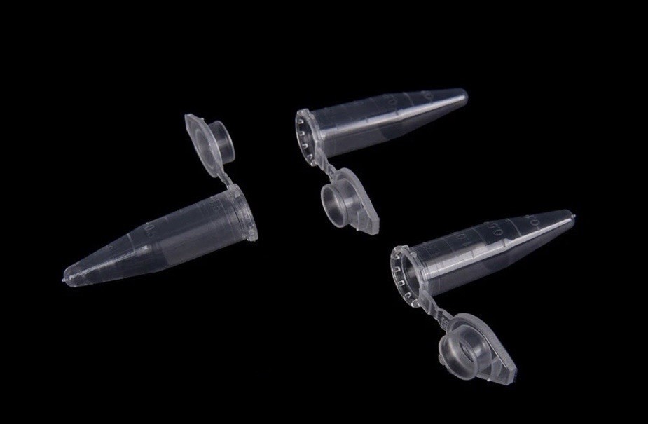 50X 0.5ml Lab Clear Micro Plastic Test Tube Centrifuge Vial Cap Container