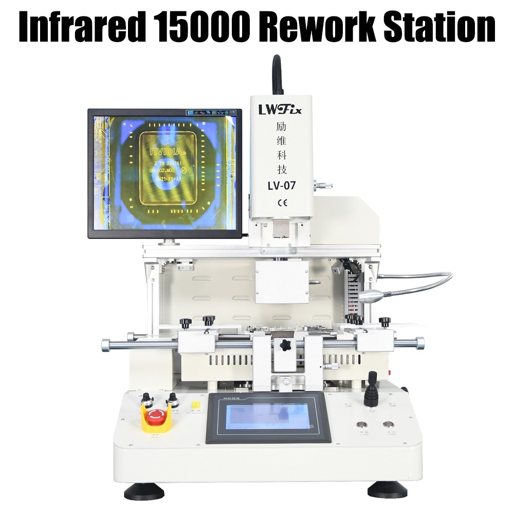 IR 15000 Optical Alignment BGA Rework Station Infrared Heating Repair Station EU
