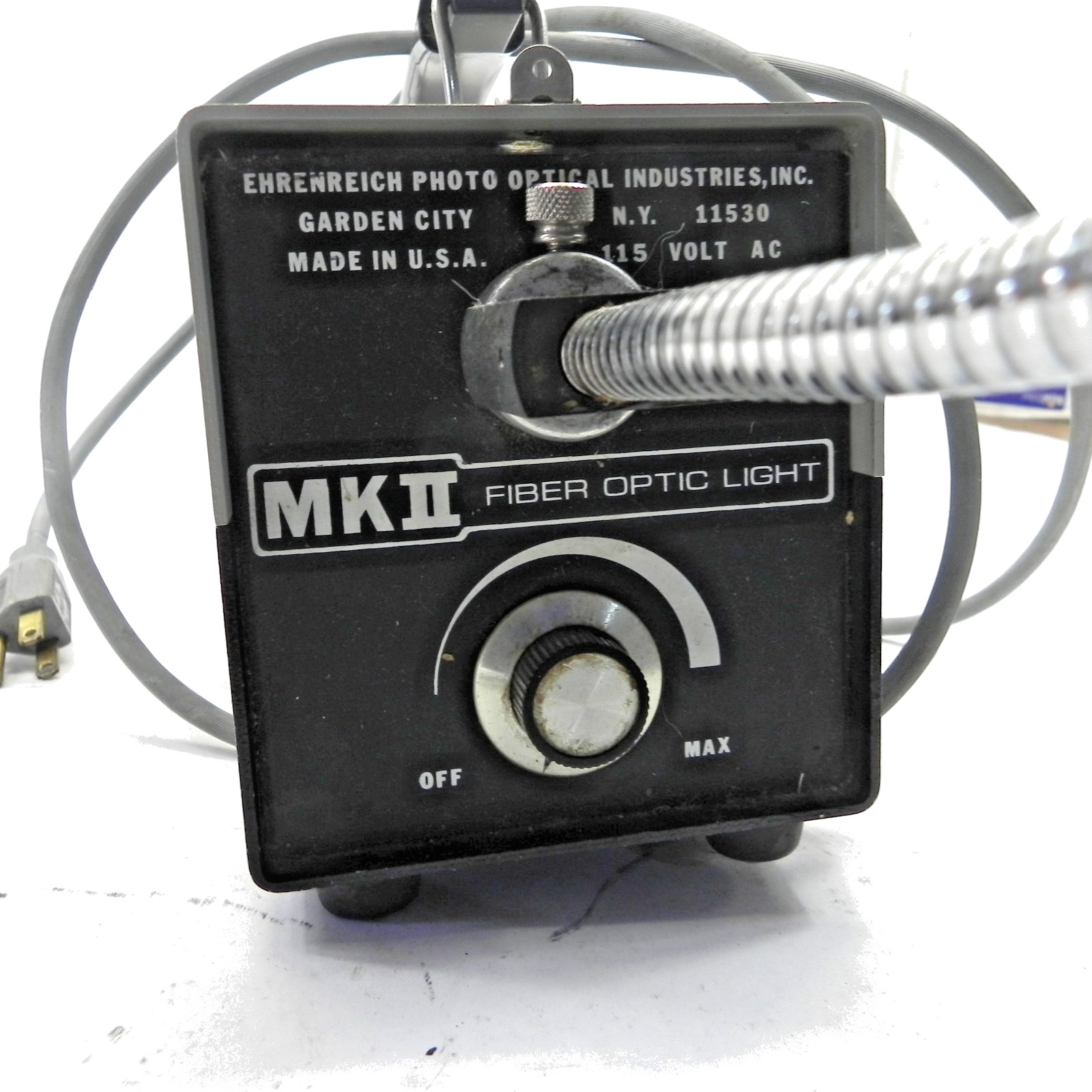 EHRENREICH FIBER OPTIC LIGHT MK2 115 VOLT AC ILLUMINATOR WORKING USED #FO-150