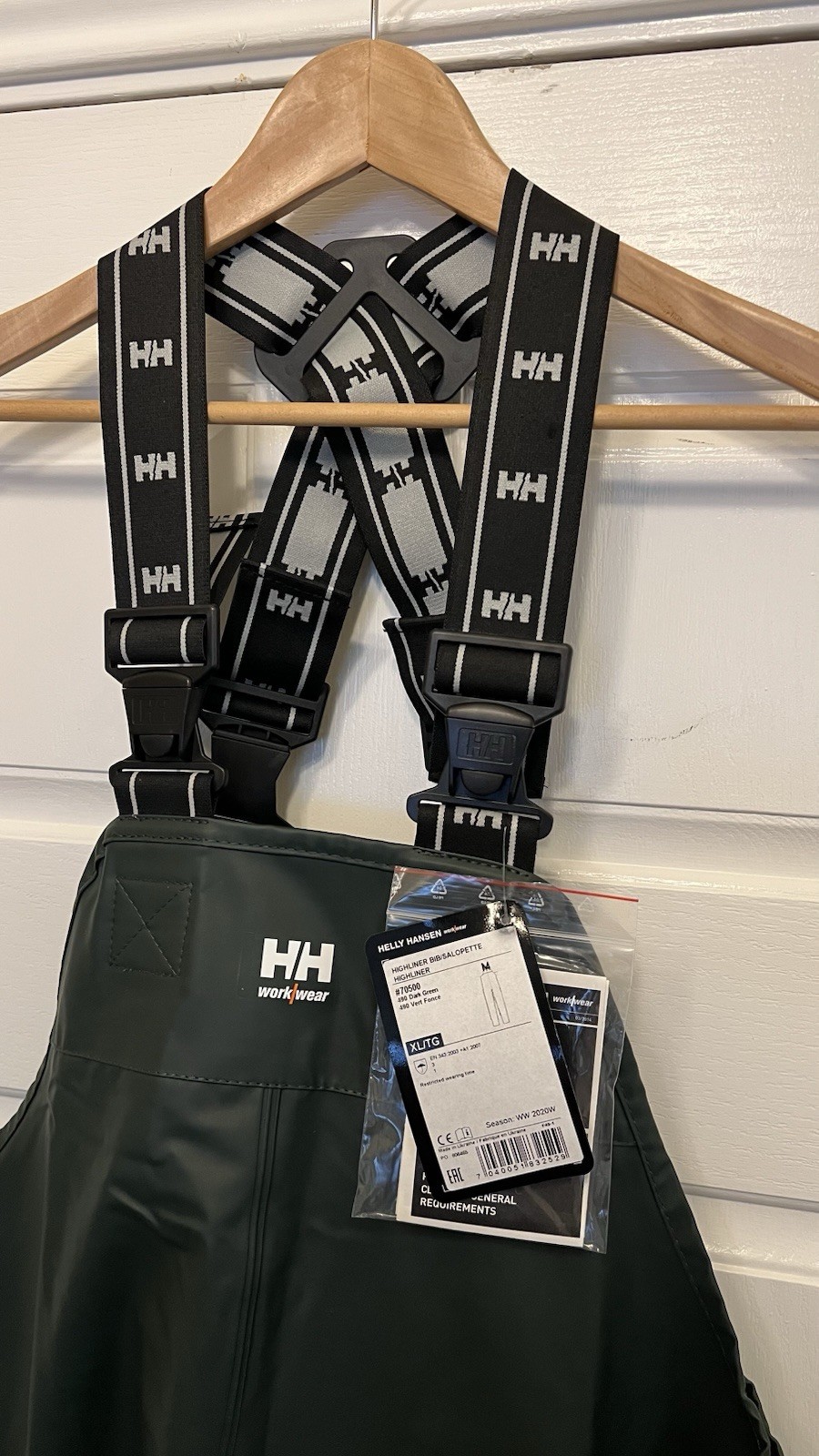 Helly Hansen 70500_490-Xl Rain Bib Overall, Cotton/Pvc
