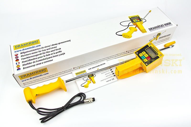 Draminski HMM Hay Moisture Meter Tester w/ Probe Digital LCD Display Durable