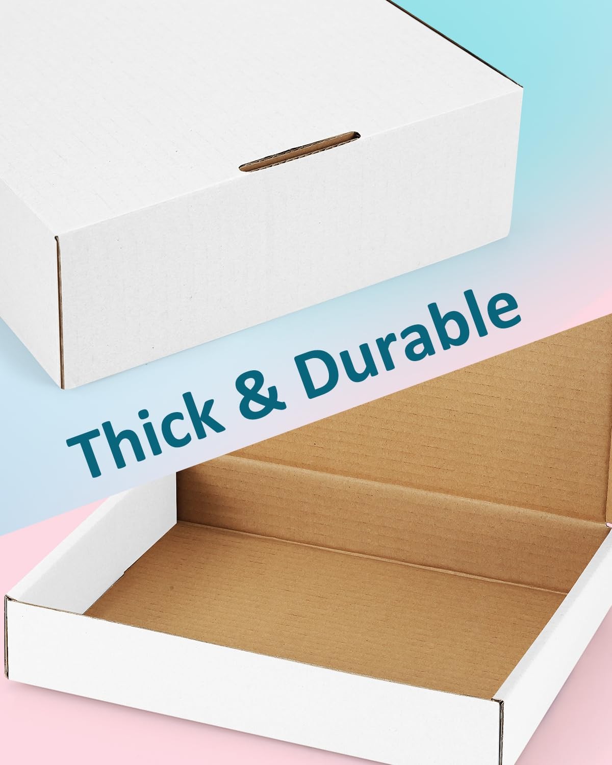 Small Mailing Boxes 50 Pack 7x5x2 Inches White Cardboard Shipping Supplies