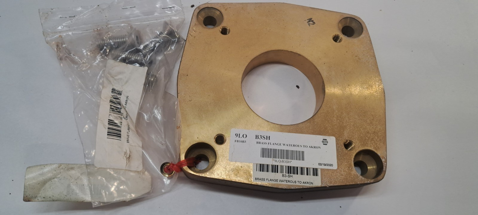 AKRON BRASS Adapter Plate B3SH 3″ Swing Out Valve Apparatus 106955 Flange