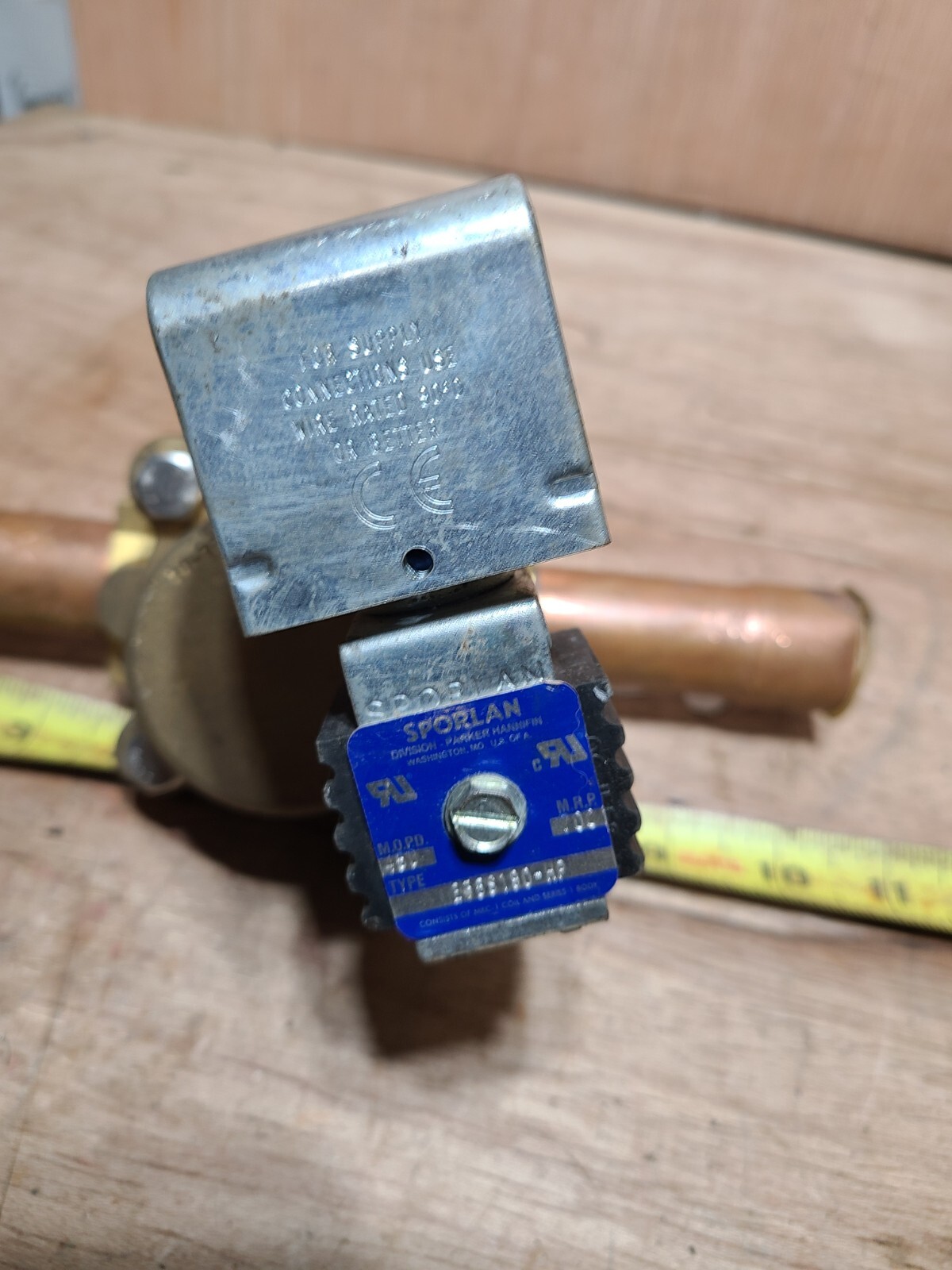Sporlan E35S190-HP Solenoid Valve With 120 Vac Coil. 1-1/8” ODF,