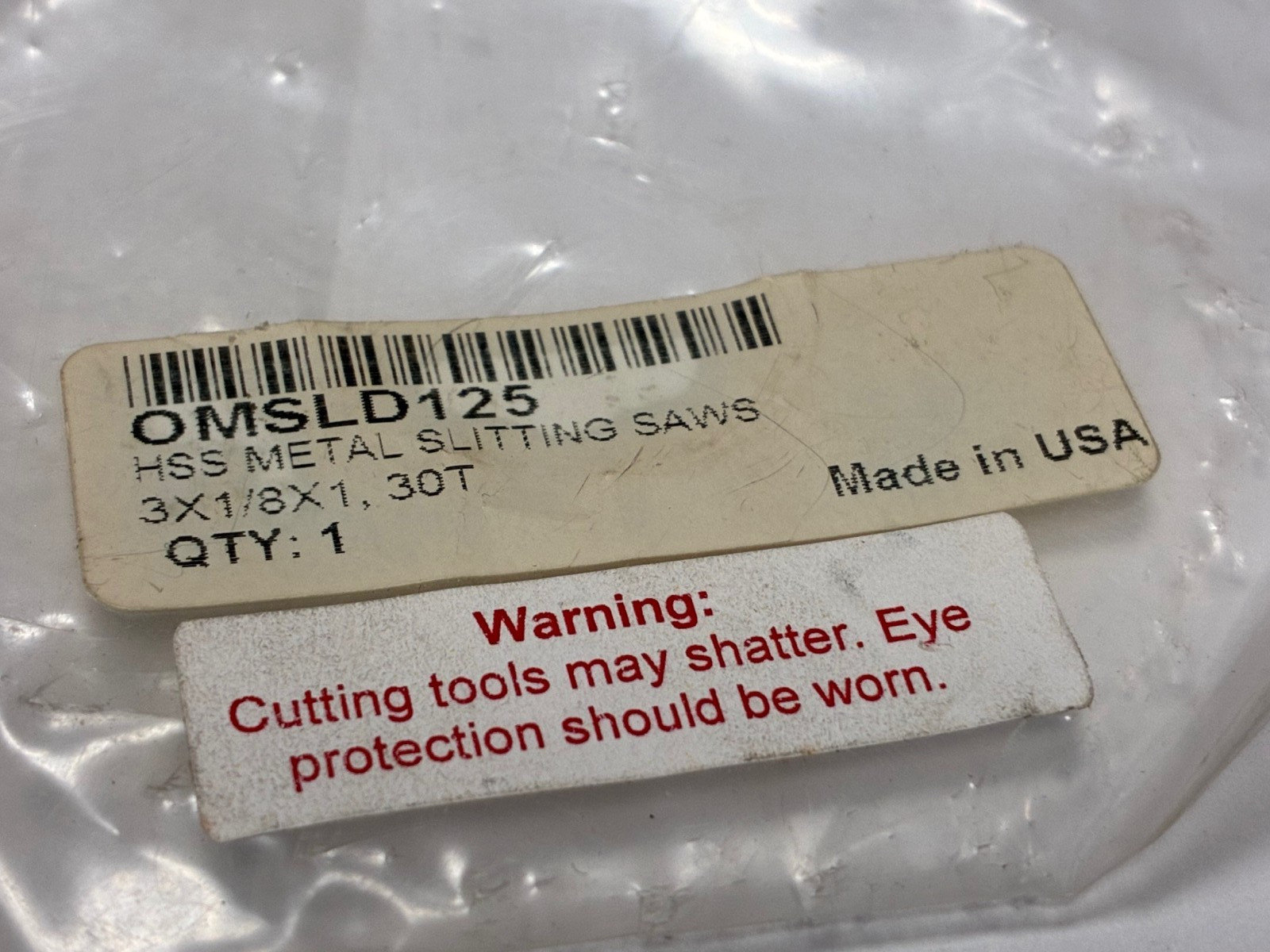 MSC Value Collection, Slitting Saw Blade, 3″ x 1/8″ x 1″, 30 Teeth, HSS, USA