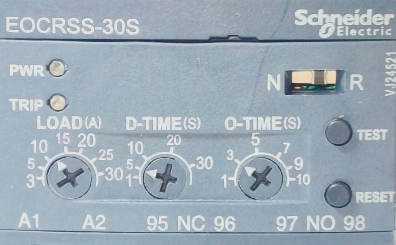 SCHNEIDER ELECTRIC EOCRSS-30S ELECTRONIC OVERCURRENT RELAY 3-30A 24-240V AC/DC