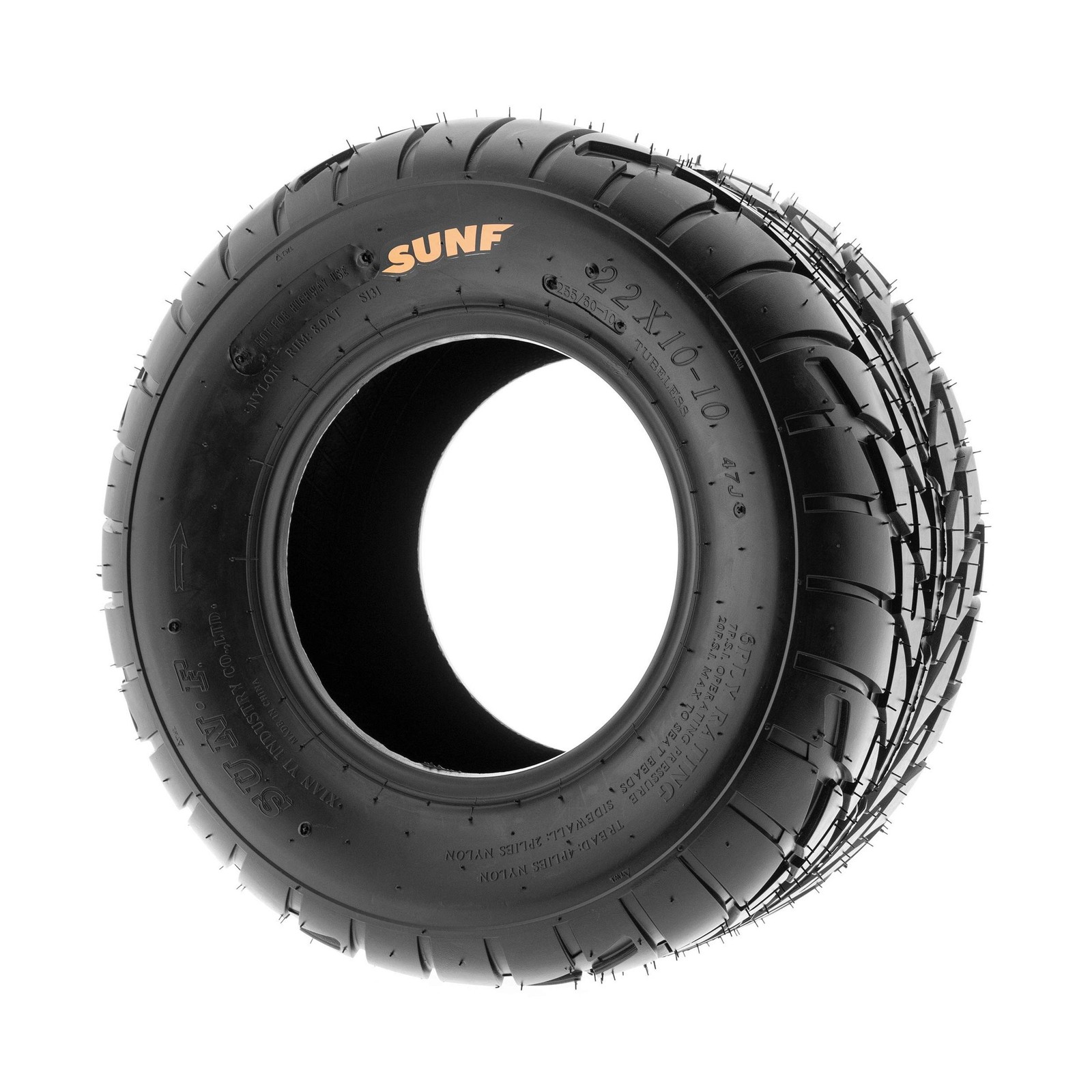 Set of 2 SunF A021 Lawn Tractor Tires 18×9.5-8, 6 ply, Tubeless