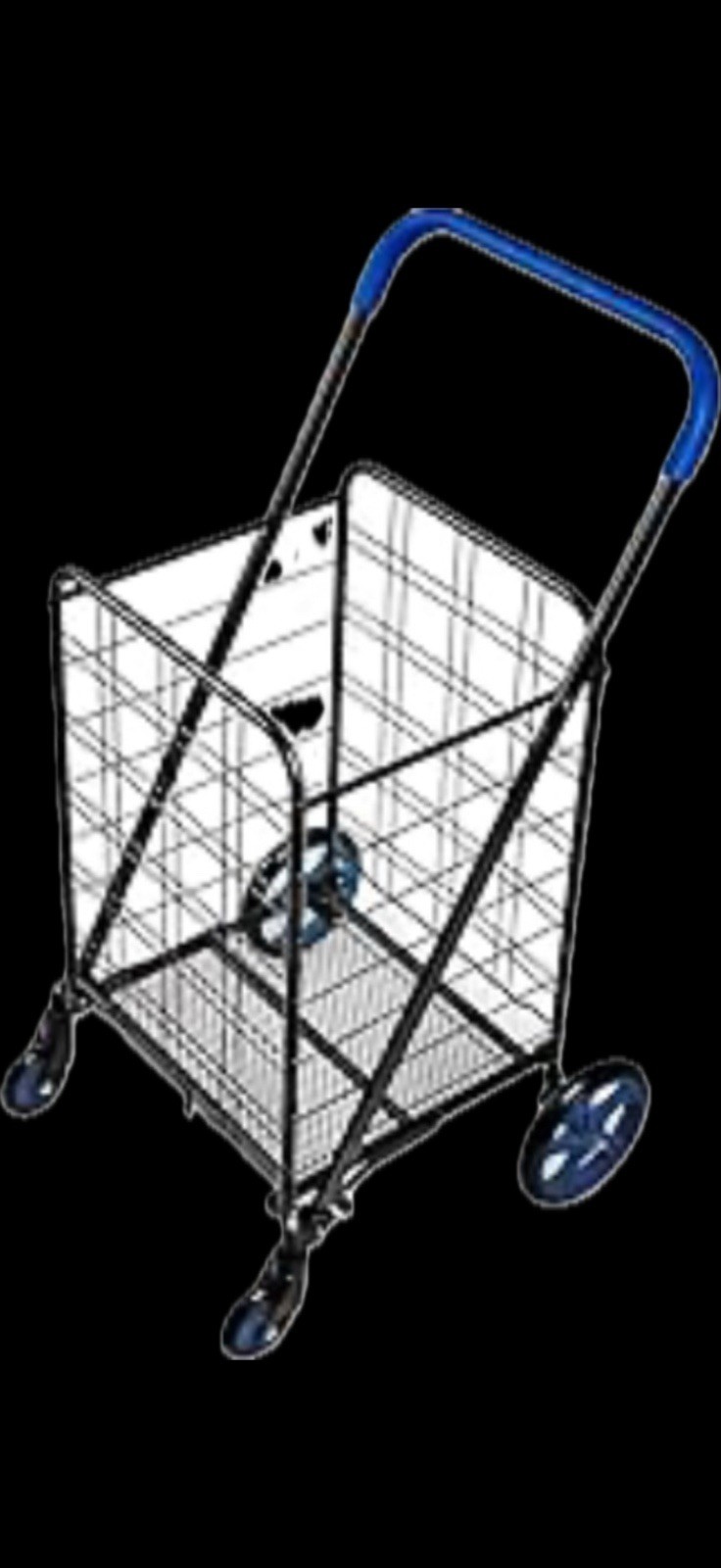 SereneLife Large Folding Utility Shopping Cart with Removable Liner – Assembly**