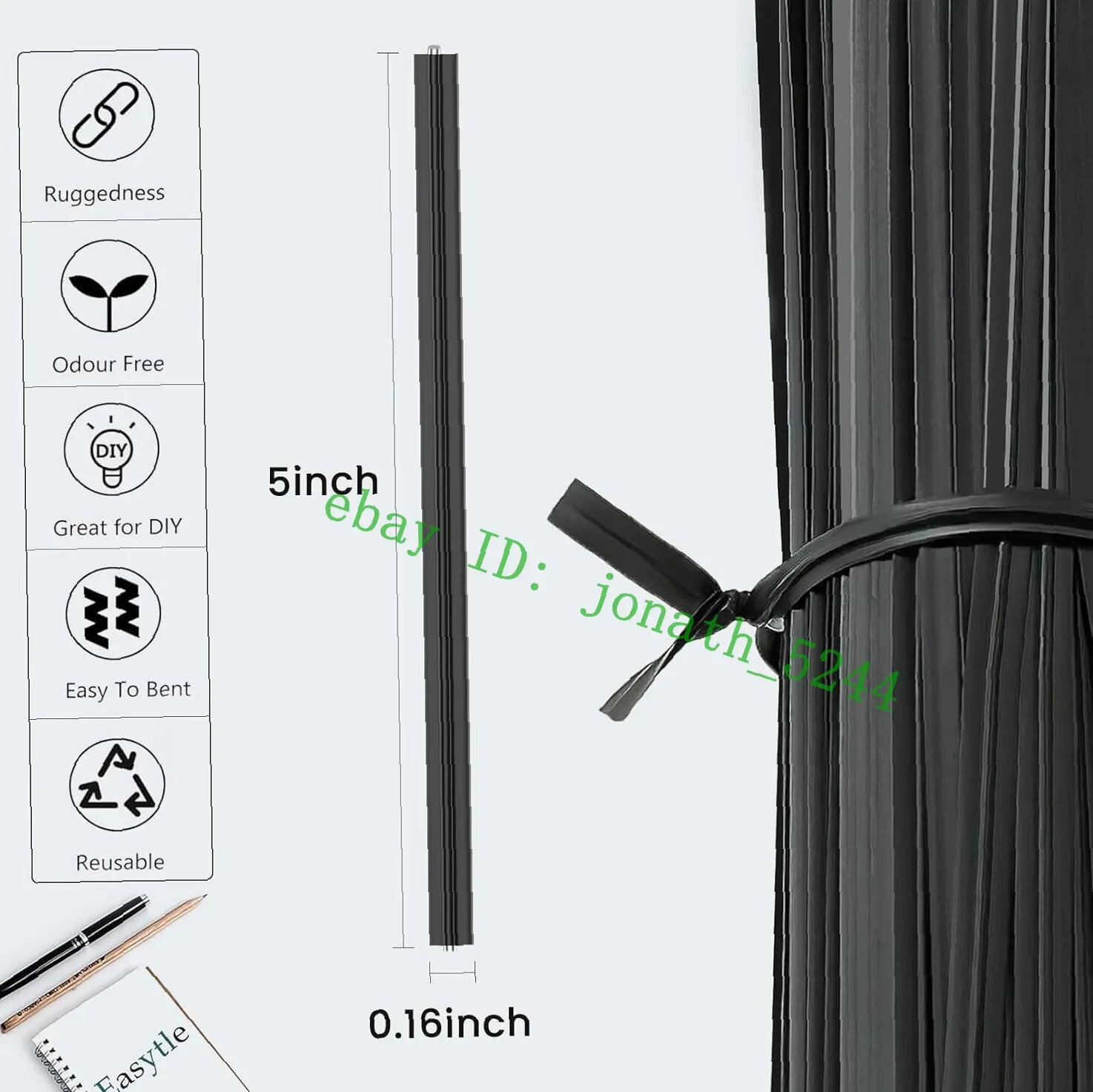 400 Pcs Twist Ties for Bags 5″ Cable Ties Bag Twist Ties for Cord Twist Bread