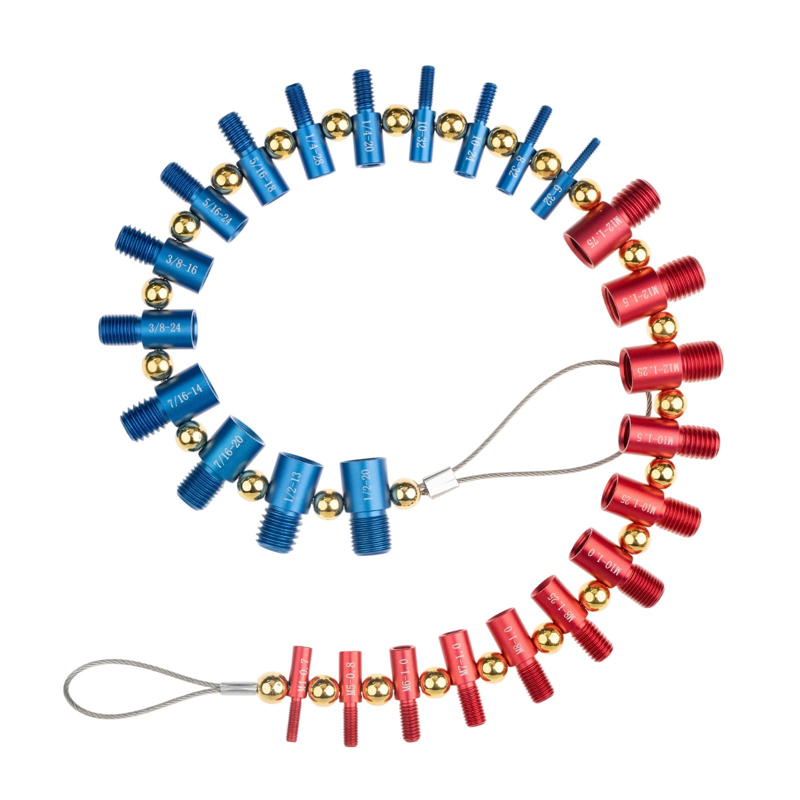 Nut and Bolt Thread Checker Inch & Metric Thread Gauge Nut and Bolt Size Gauge N