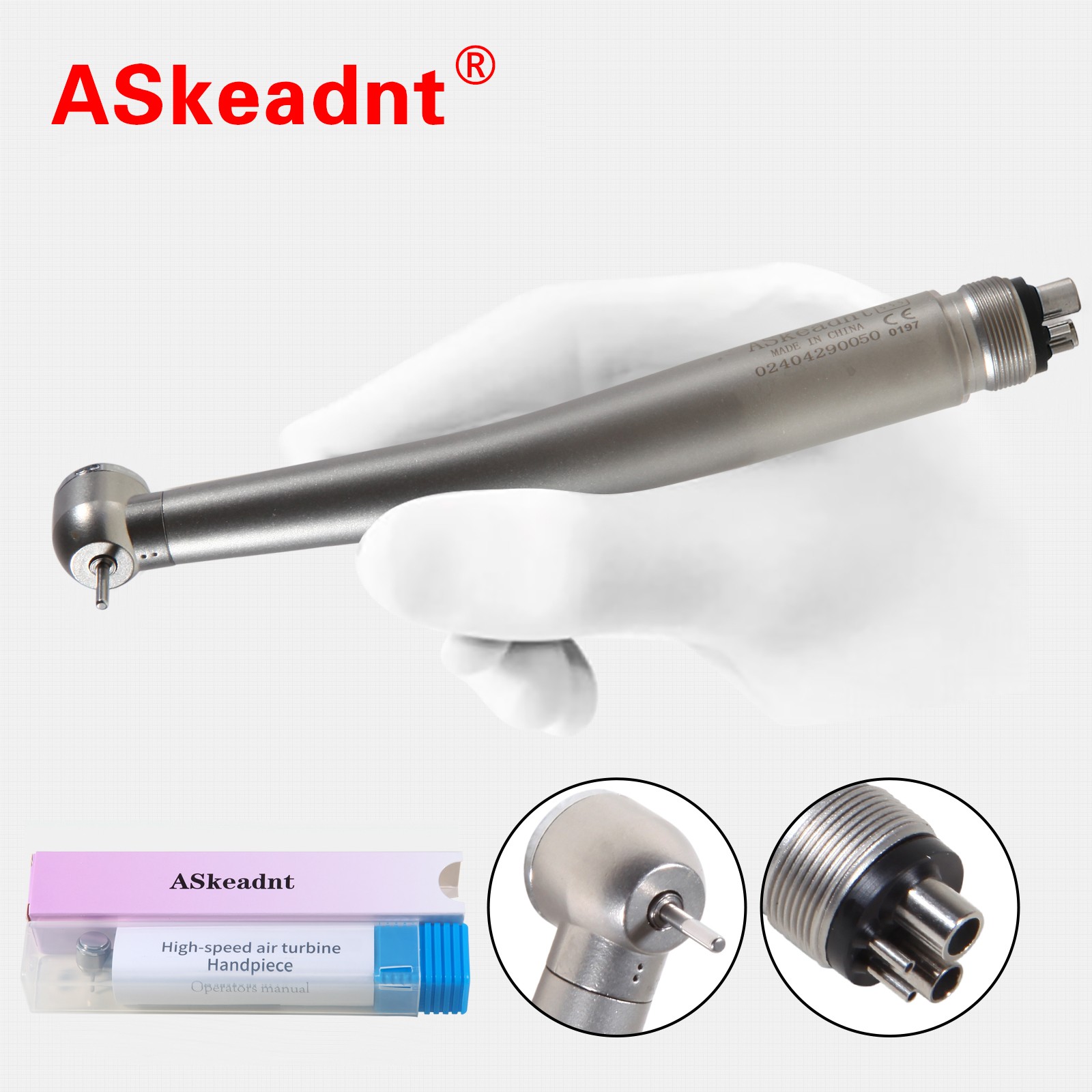 5Pcs Dental Fissure Tungsten Steel Carbide Burs High Speed Handpiece FG 558