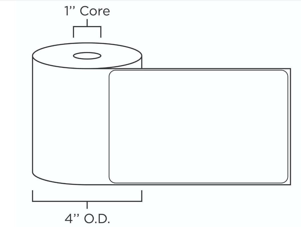 20 Rolls label 4×6 Direct Thermal Shipping 5000 labels Zebra Eltron ZP450 2844