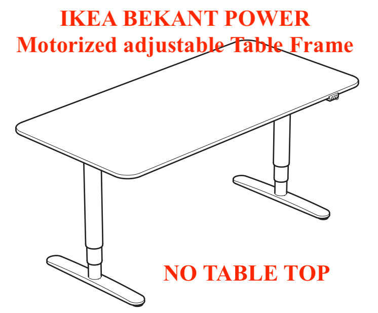 IKEA BEKANT POWER Motorized Underframe for Desk 802.632.24 –NEW – NO TABLE TOP