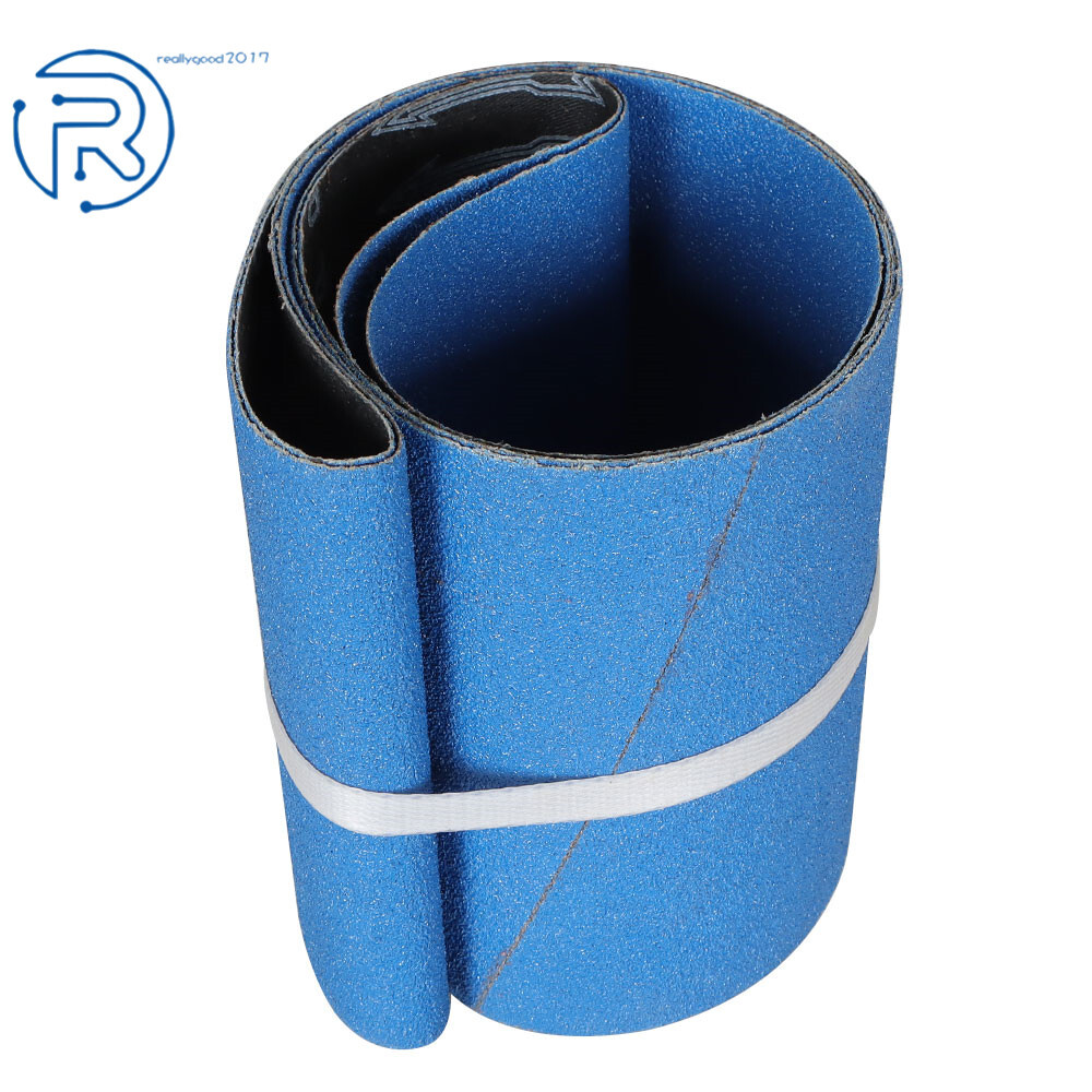 2 Piece 80 GRIT 6″ ?? 48″ PREMIUM ZIRCONIA, X-WEIGHT SANDING BELTS New