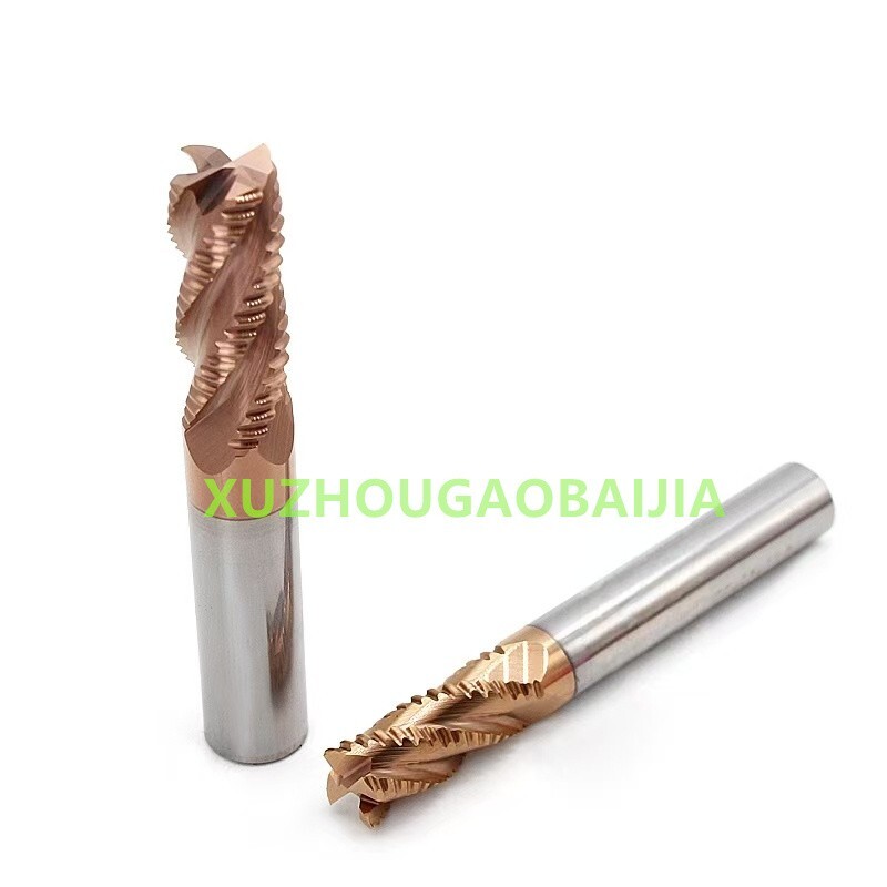Carbide 4-Flute Roughing End Mill for Aluminum & Steel | 3mm-20mm