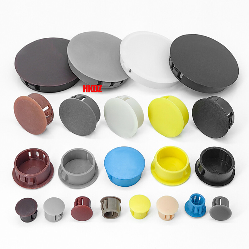 Black Round Plastic Hole Plug Blanking End Caps Pipe Tube Inserts Bungs 5mm~60mm