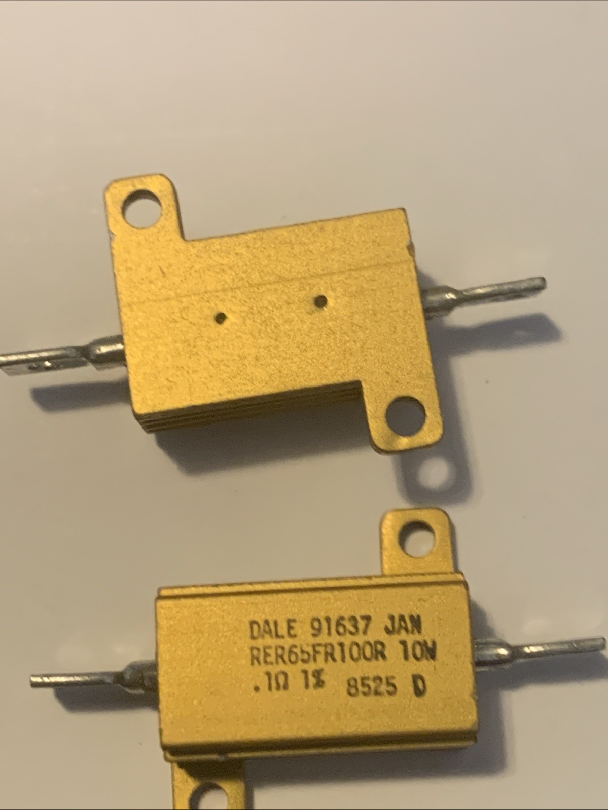RER65FR100R DALE 10W .1 Ohm 1% RESISTOR Lot Of 7 “Estate Find”