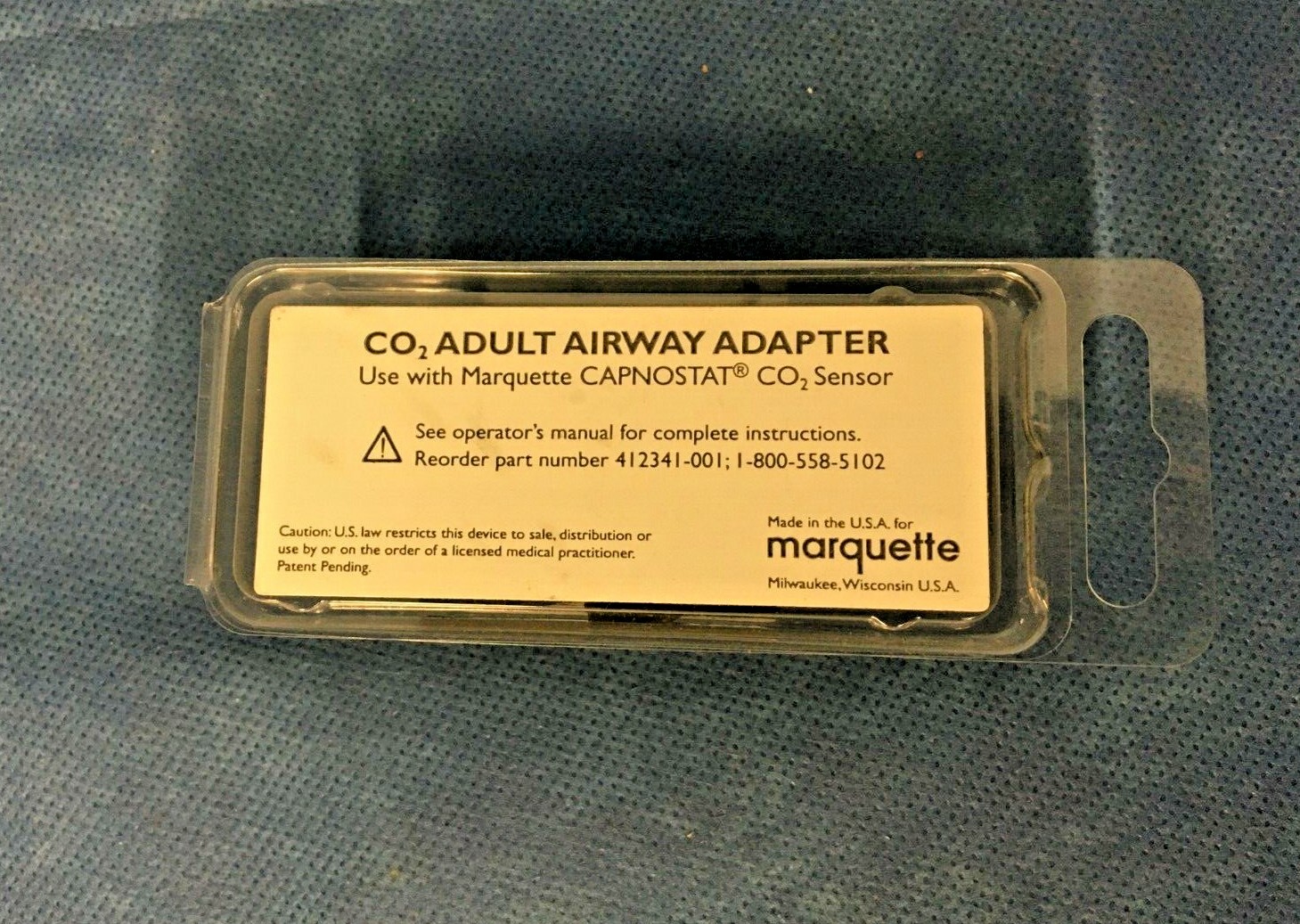Marquette CO2 Adult Airway Adapter, 412341-001.