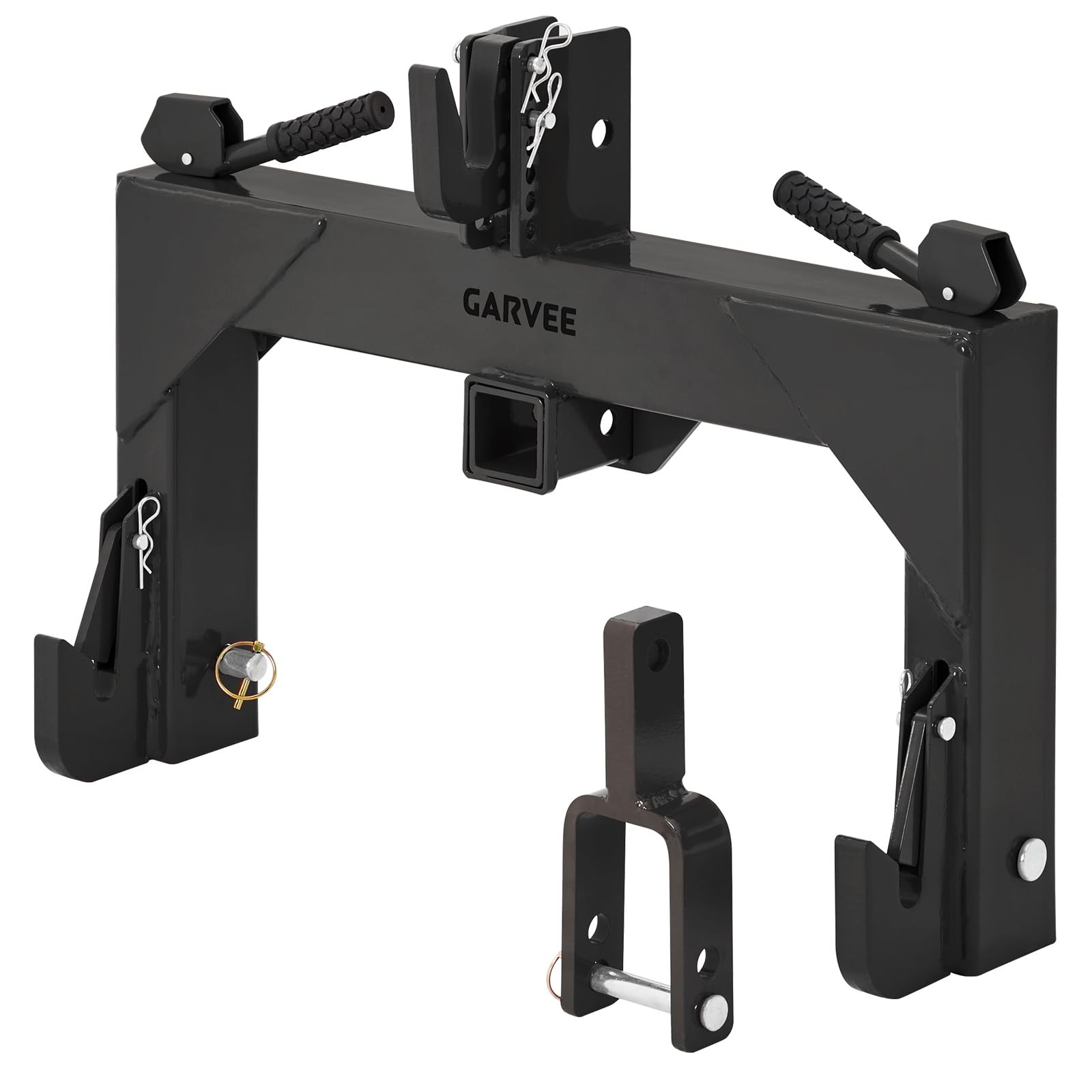 3Point Quick Hitch w/Versatile Adapter 2″ Receiver for Category 1 Tractor 3000lb