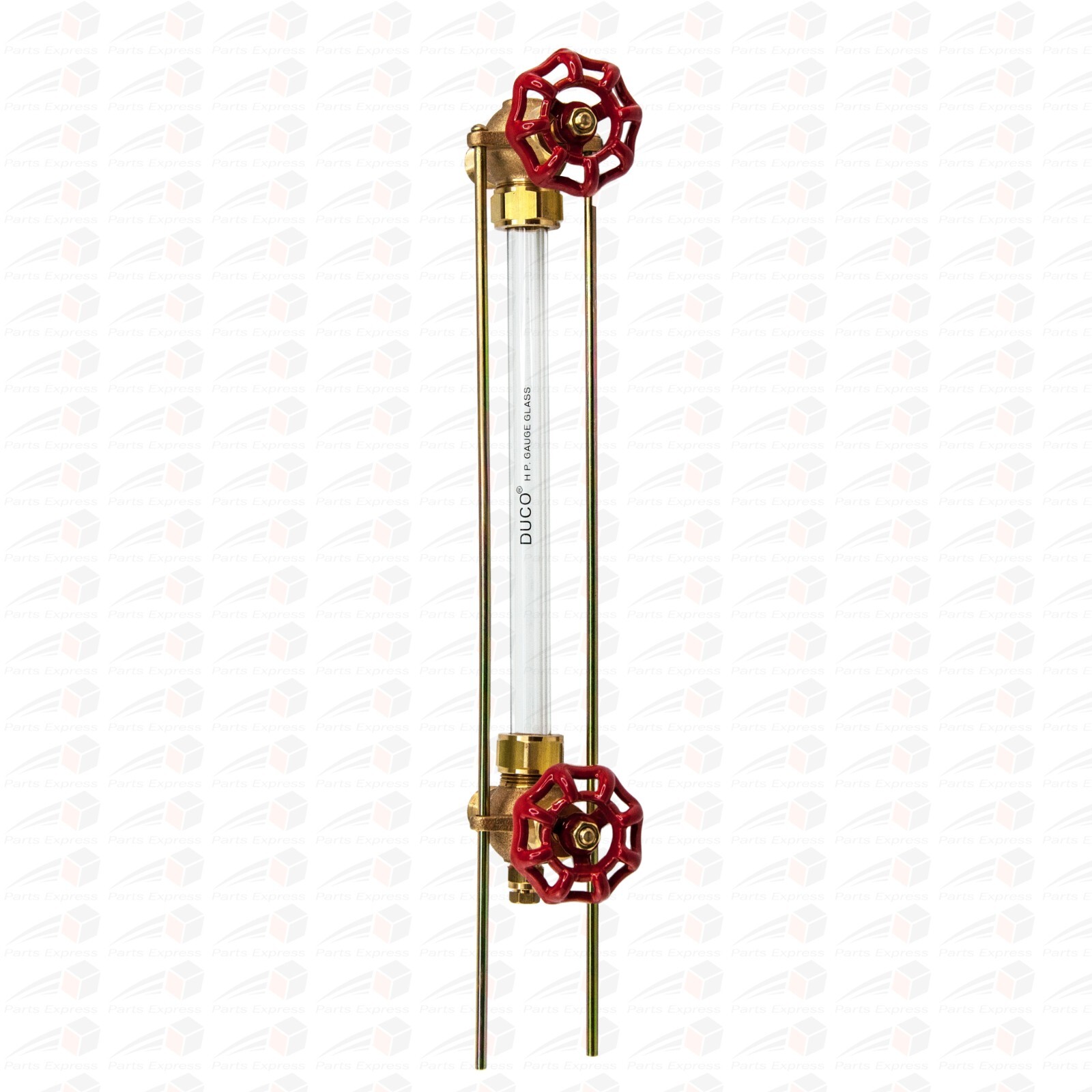 HVAC 3/8″ NPT BOILER SIGHT GAUGE GLASS COMPLETE SET KIT WITH 5/8″ OD x 10″ GLASS