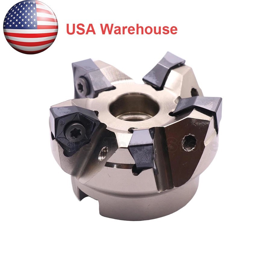 MFWN90 63-22-5T 90° Indexable Face Shell Mill Cutter +10* WNMU080608 205 Inserts