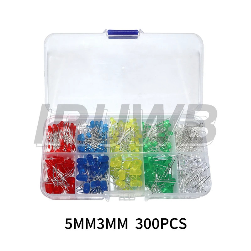 F3 F5 LED Diode Various Kits White Green Red Blue Yellow 3MM 5MM Light Emitting