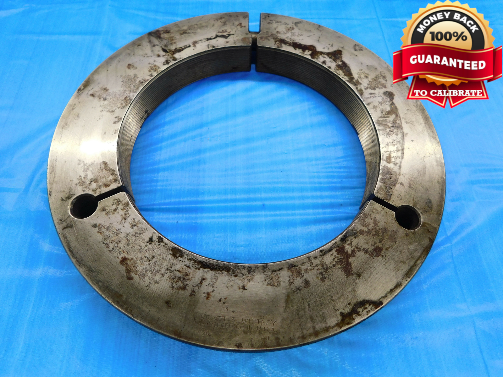 BUDGET 6 1/4 16 NS THREAD RING GAGE 6.25 6.250 6.2500 GO ONLY P.D. = 6.2094
