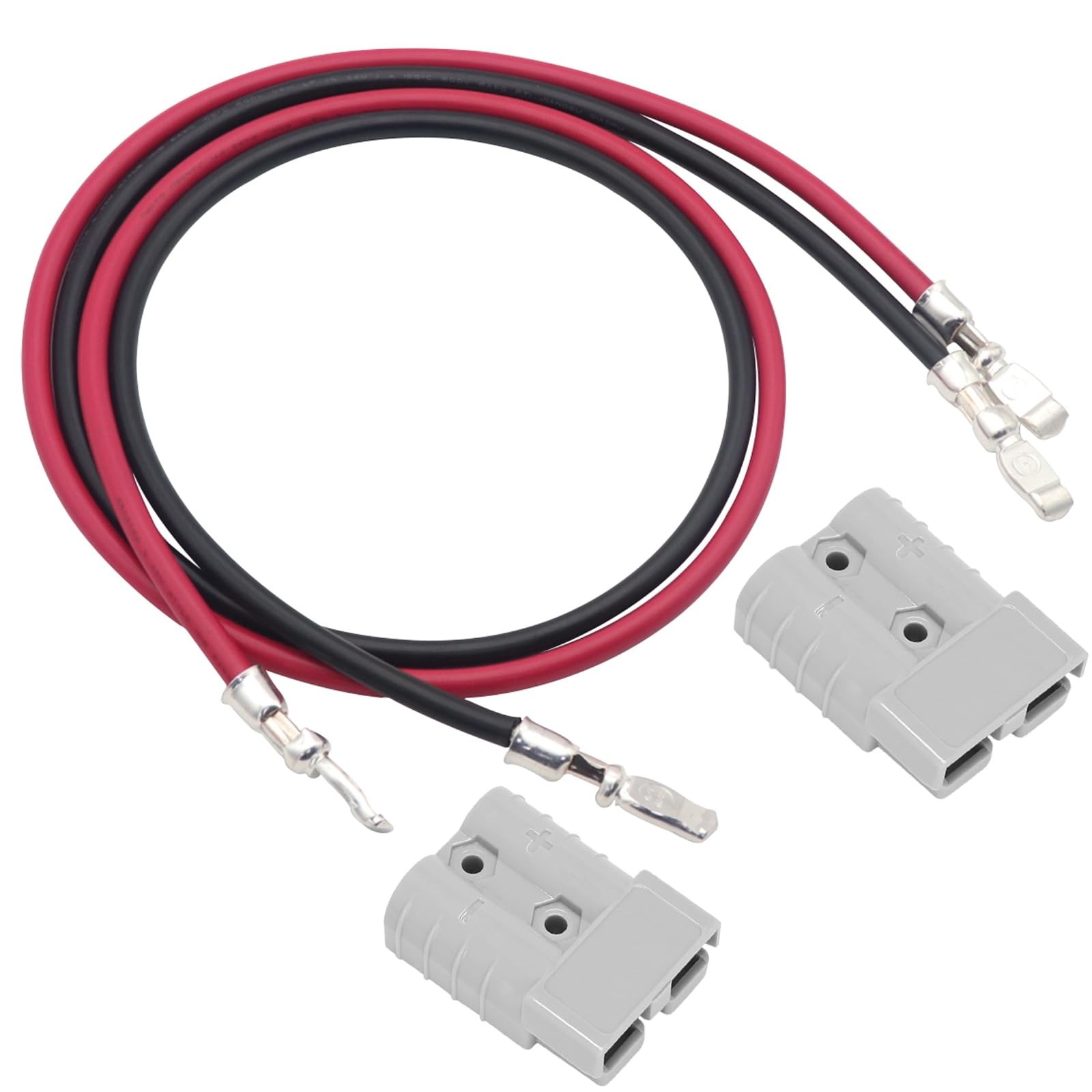 50 A 600 V Battery Quick Connector with Dual Anderson Connector Plug 6 AWG 120cm