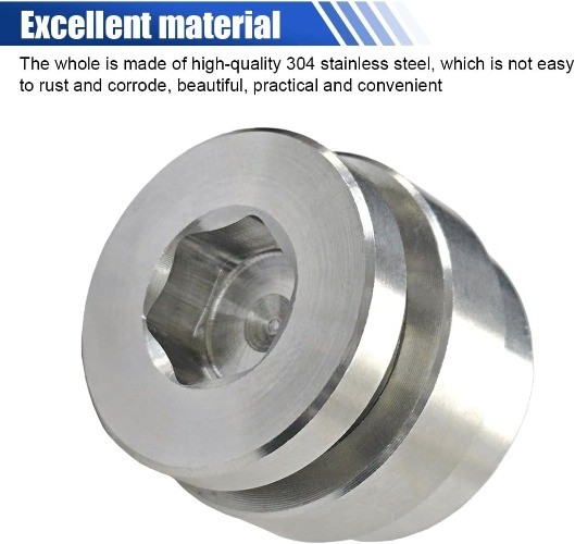 2PCS Stepped Mounting Bung and Plugs, M18-1.5 Threaded Weld Air Fuel Ratio Meter