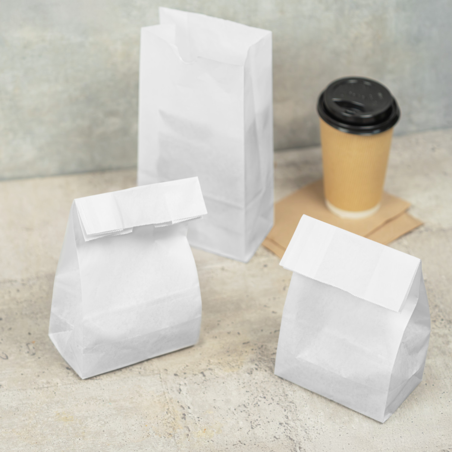Karat 4lb Paper Bag – White – 2,000 ct, FP-SOS04W