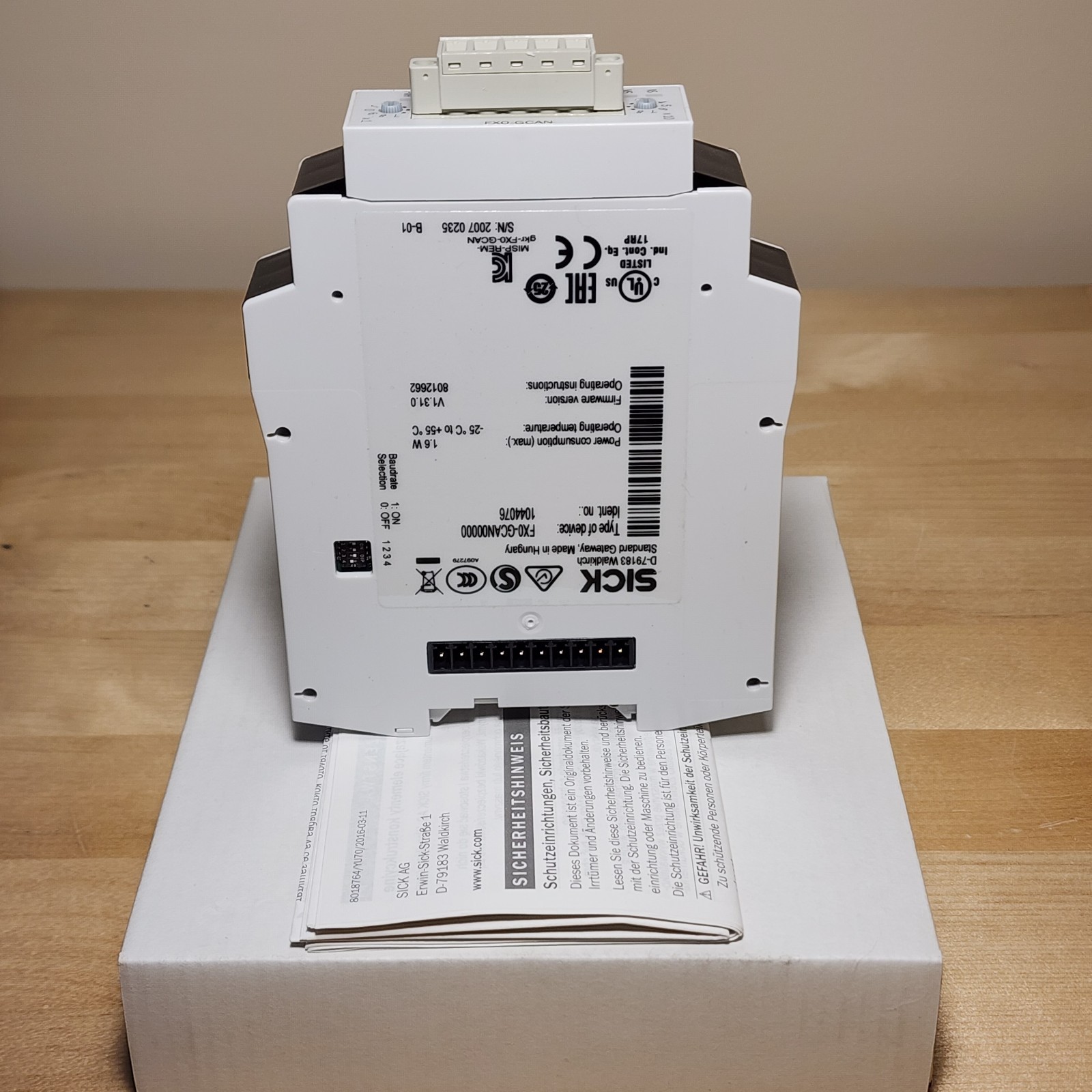 Sick 1044076 FX0-GCAN00000 CANopen Gateway Safety Controller