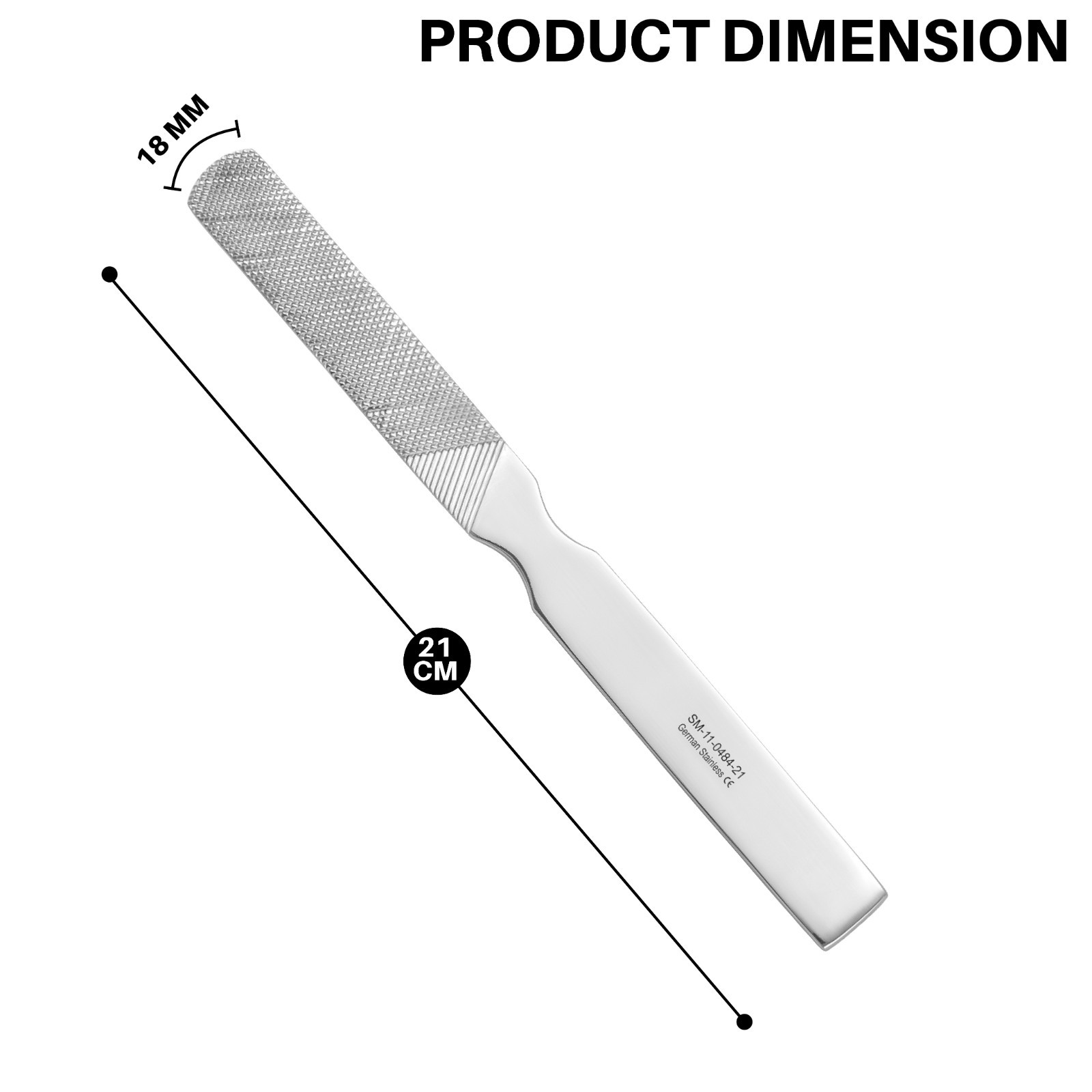 Bone File Rasp 18 mm Fine Coarse Serr Orthopedic Instrument German Grade