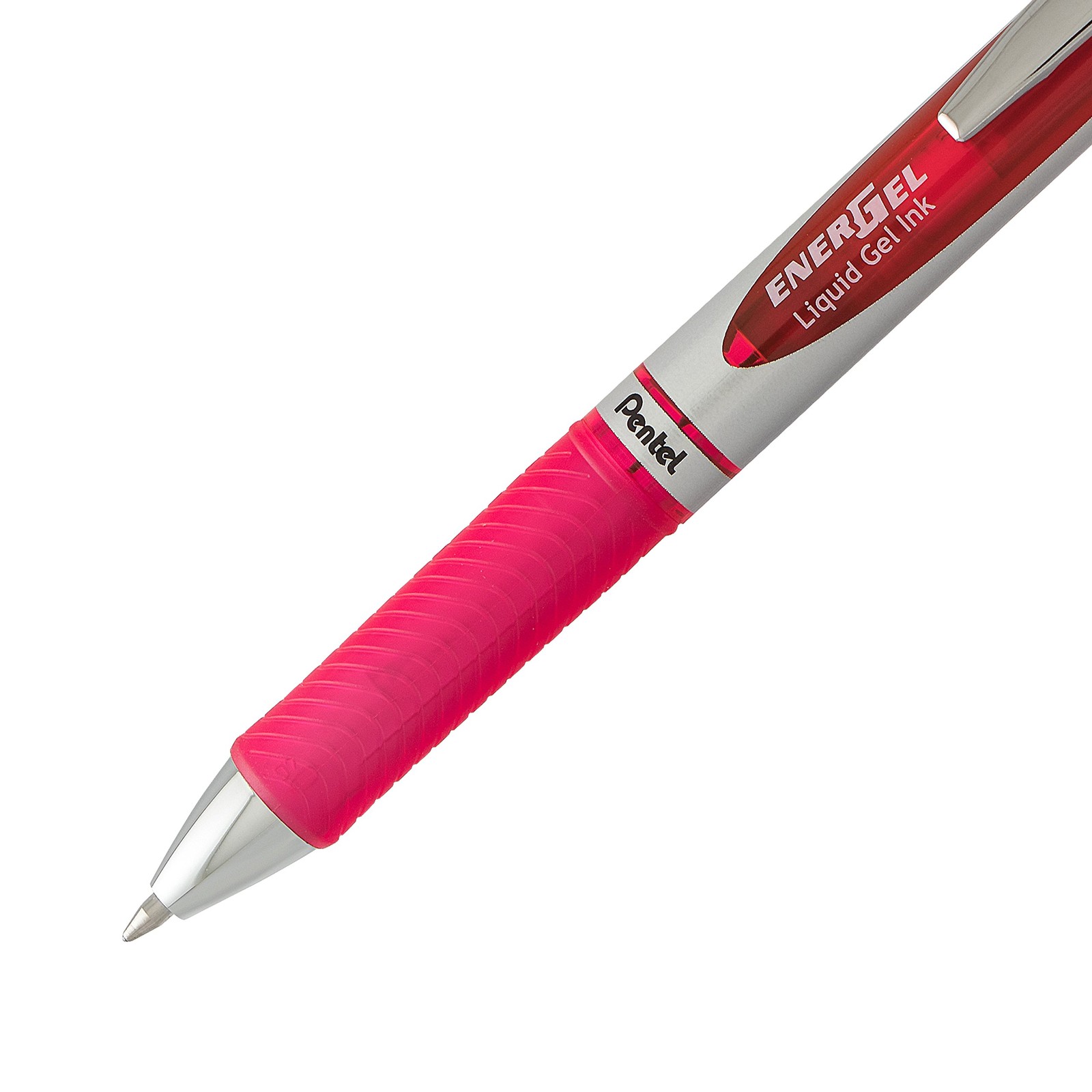 Pentel EnerGel RTX Retractable Liquid Gel 2 Count (Pack of 1), Pink/Violet
