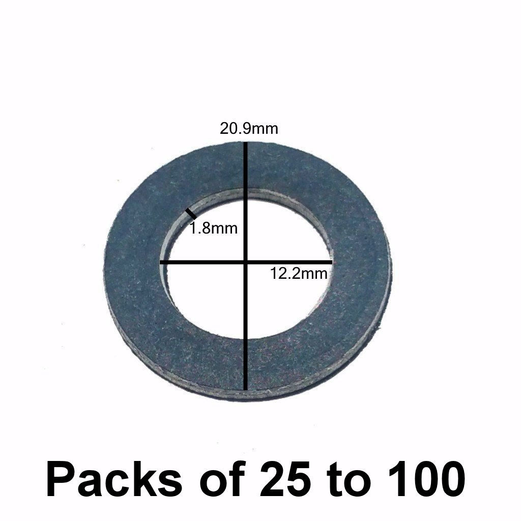 M12 Coated Aluminum Oil Drain Plug Gasket Fits Toyota 90430-12031 Dorman 095-156