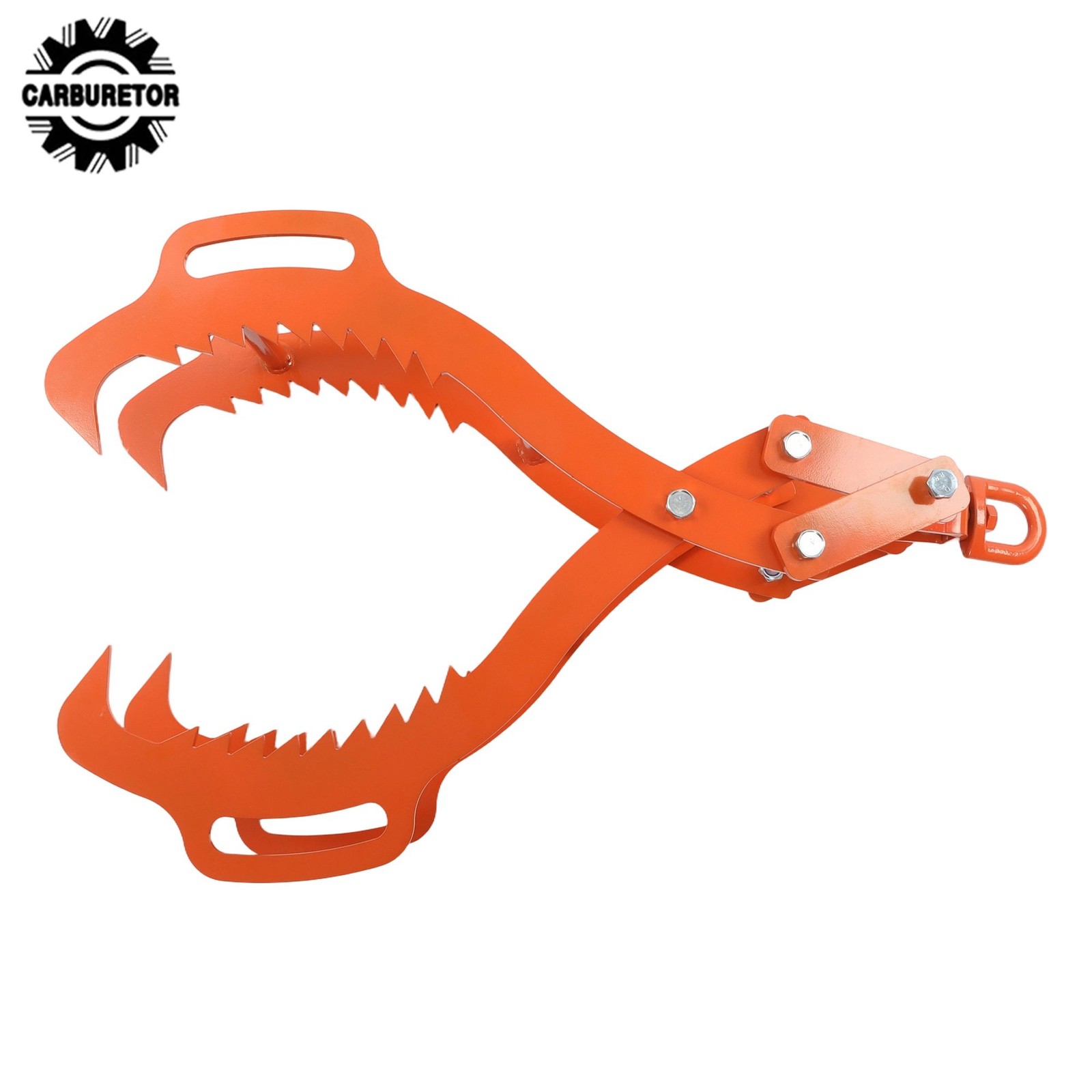 32 in Log Lifting Tongs 4 Claw Steel Swivel Dragging Tongs For Lifting & Felling