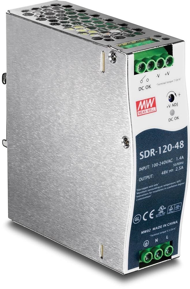 Trendnet 120 W Single Output Industrial DIN-Rail Power Supply